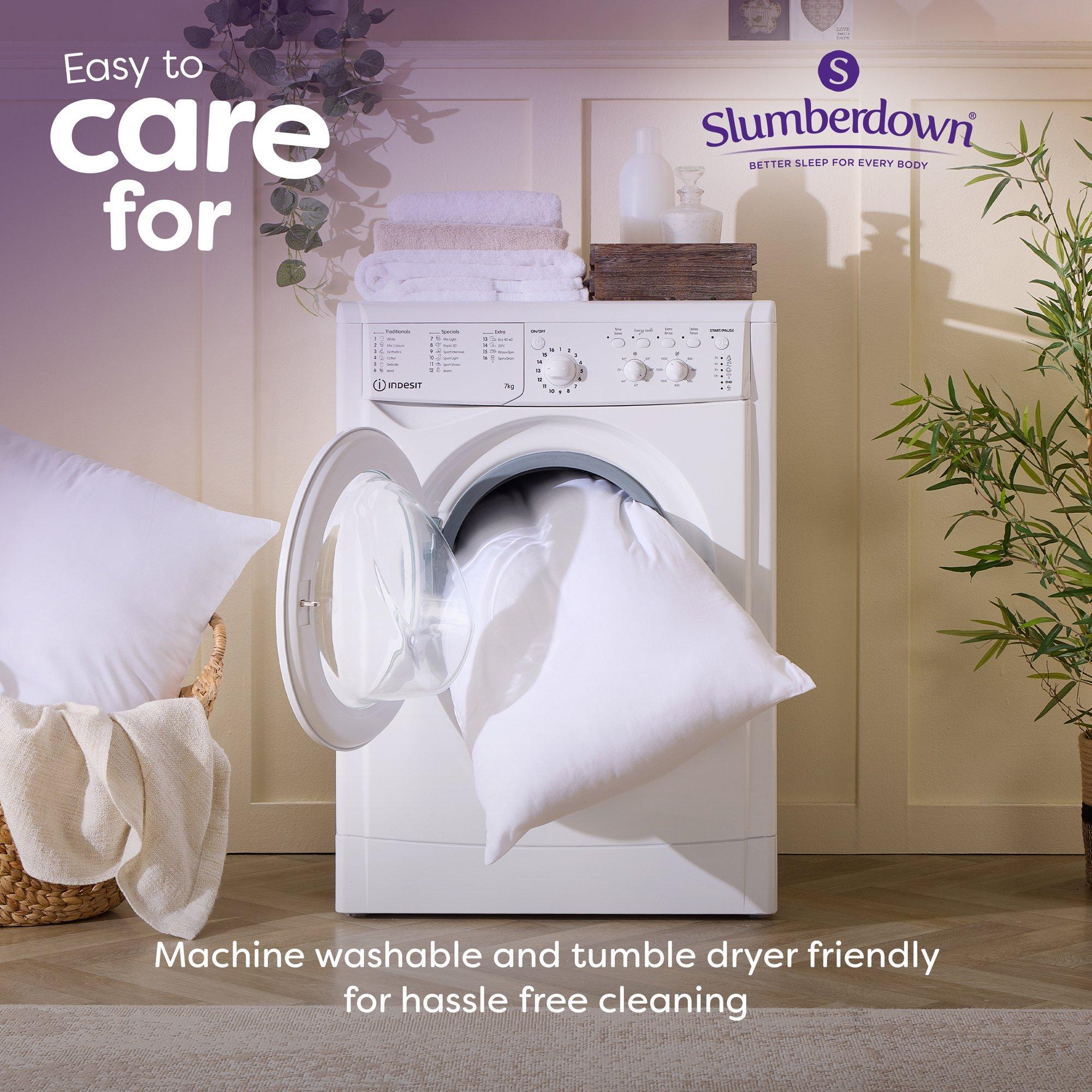 White - Slumberdown - Feels Like Down Medium Pillow - 7