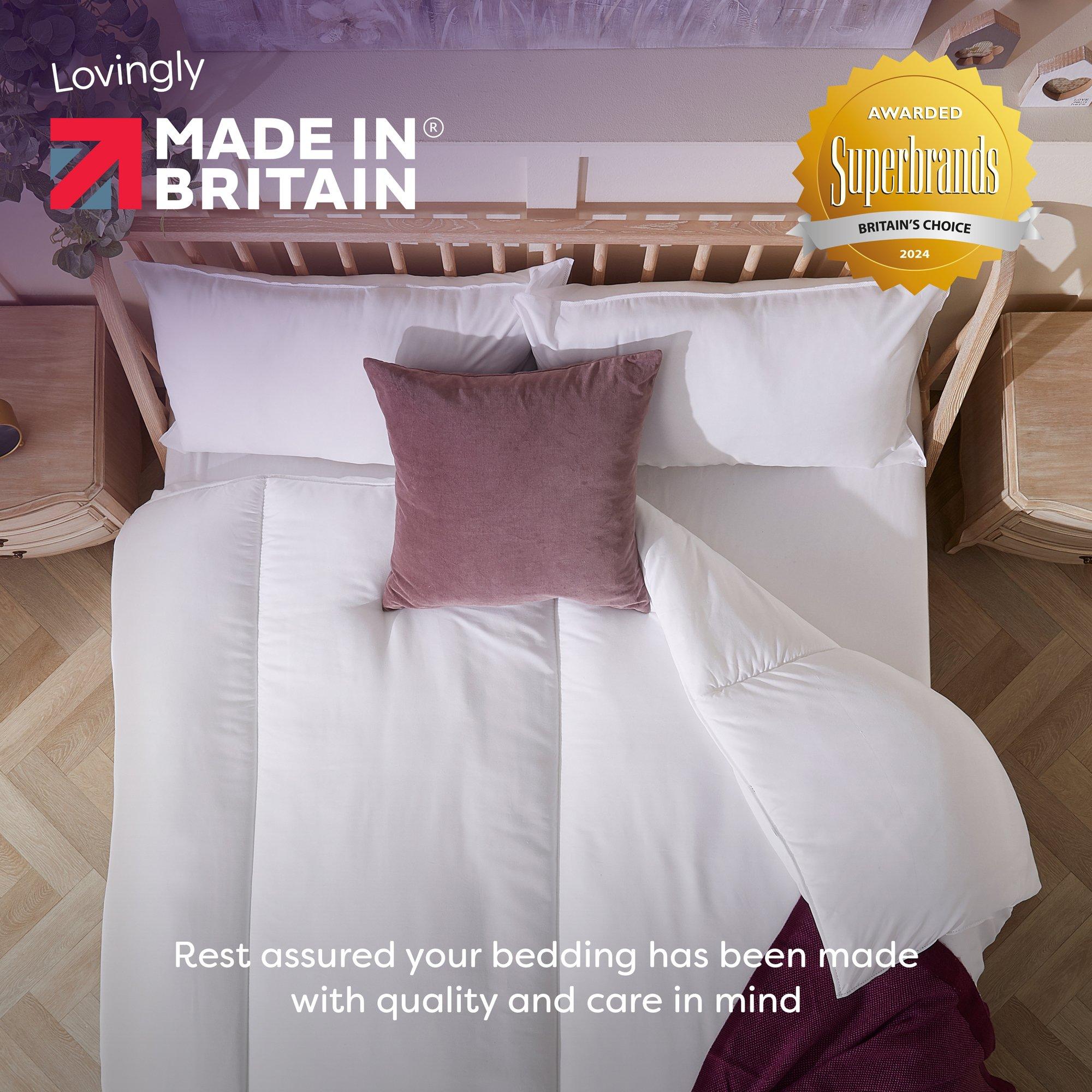 White - Slumberdown - Feels Like Down Medium Pillow - 8