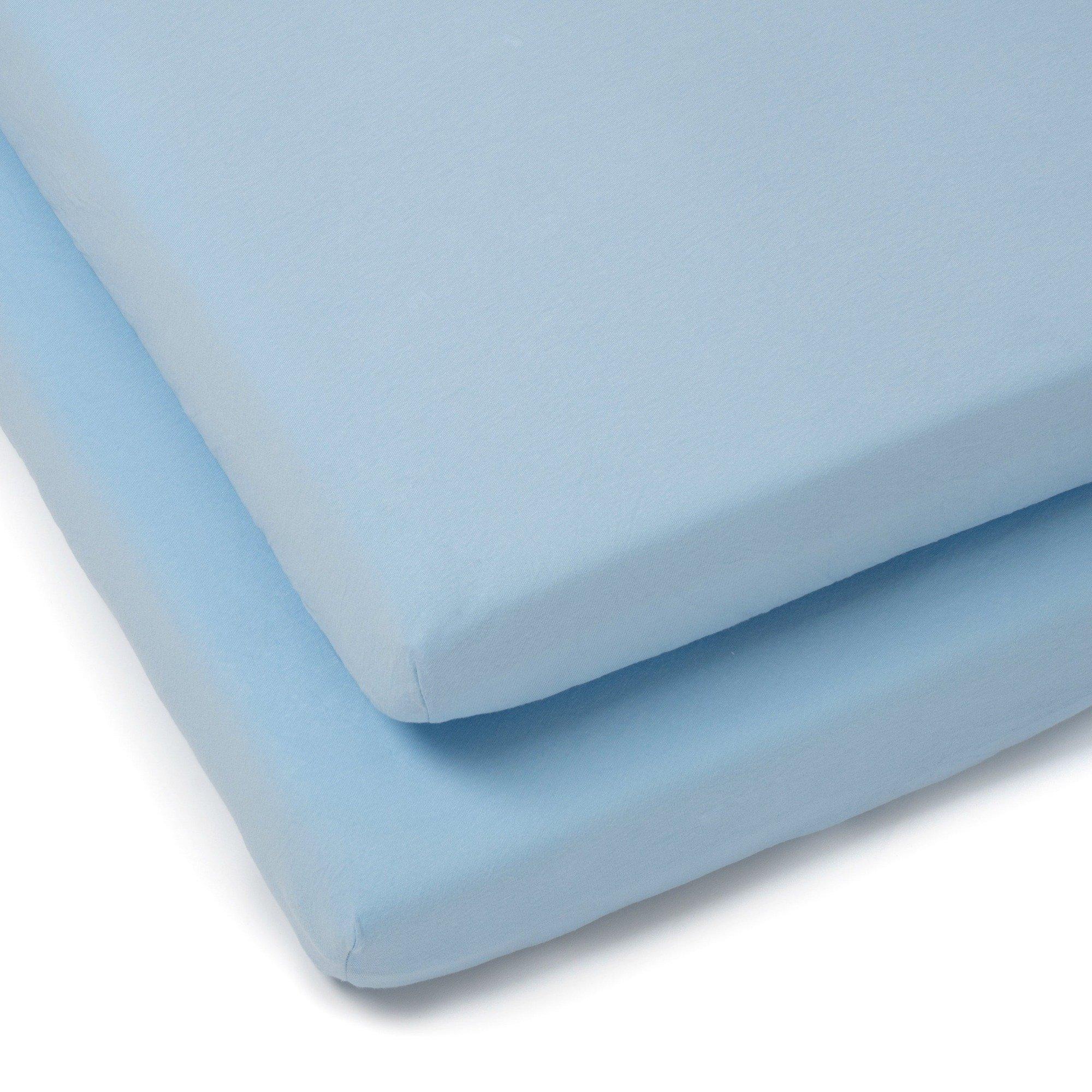 Blue - Clair De Lune - Clair de Lune 2 Pack Cot Sheets - 2