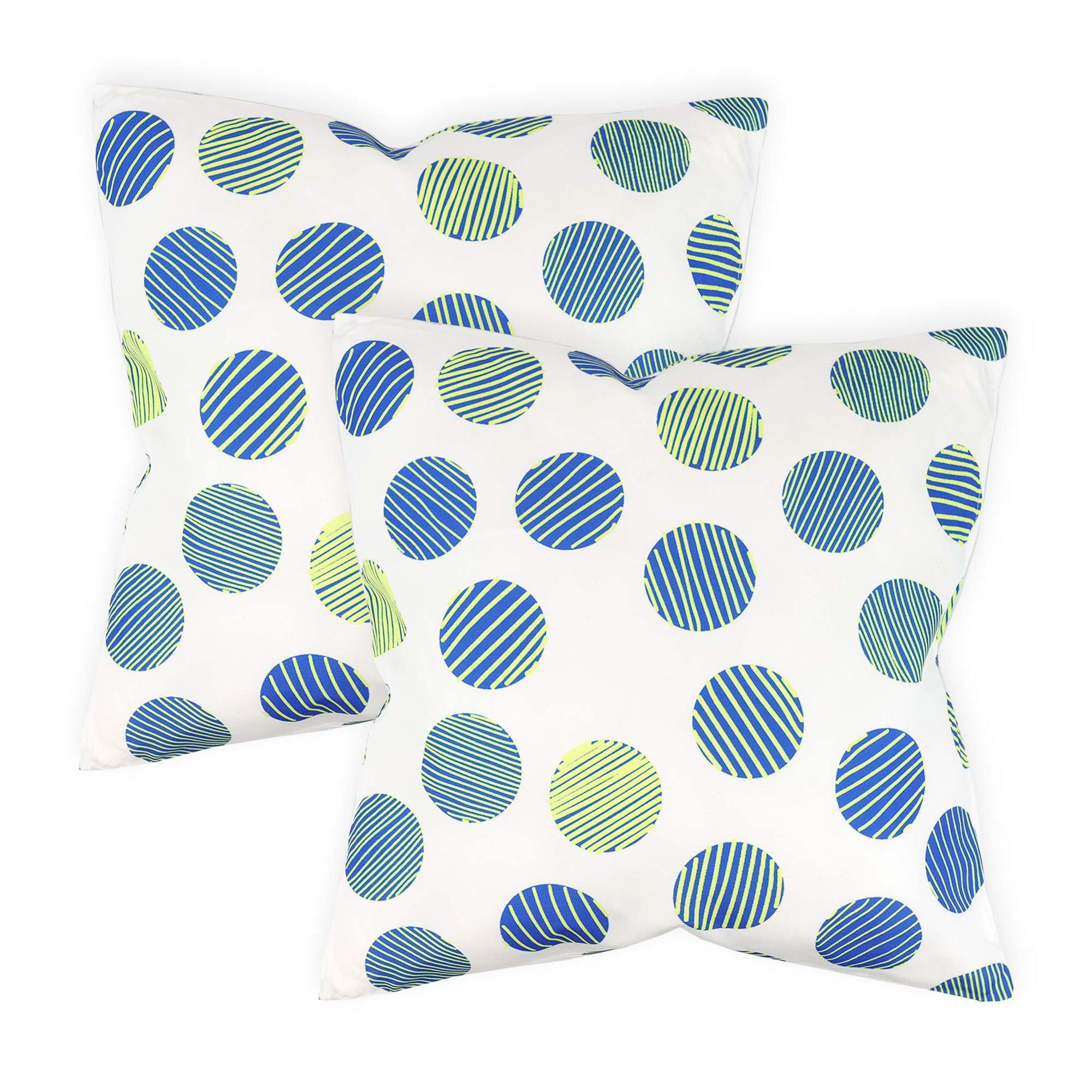 Multi - Streetwize - Outdoor Polka Dot Scatter Cushions - Pack of 6 - 1