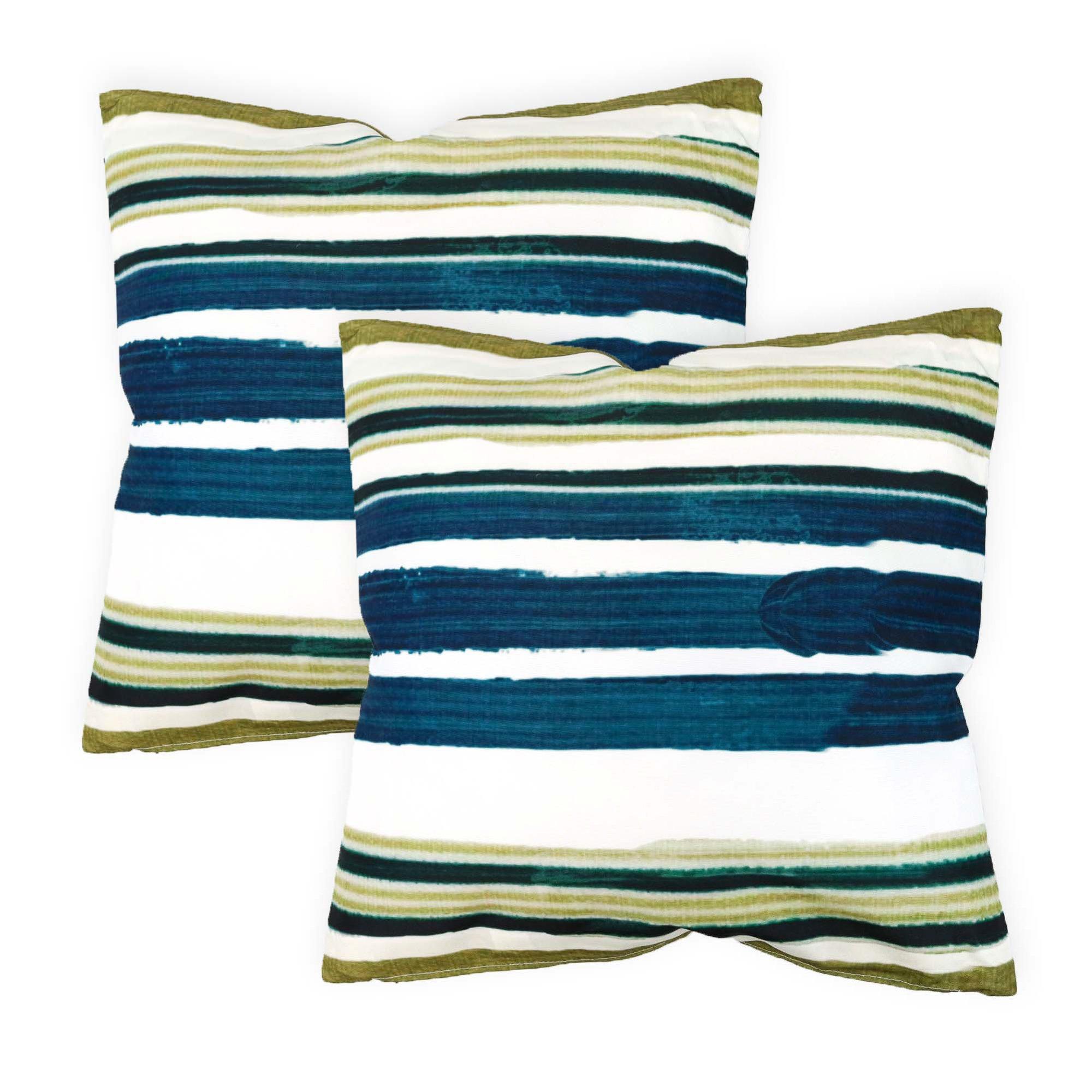 Multi - Streetwize - Outdoor Painted Stripe Scatter Cushions - 1