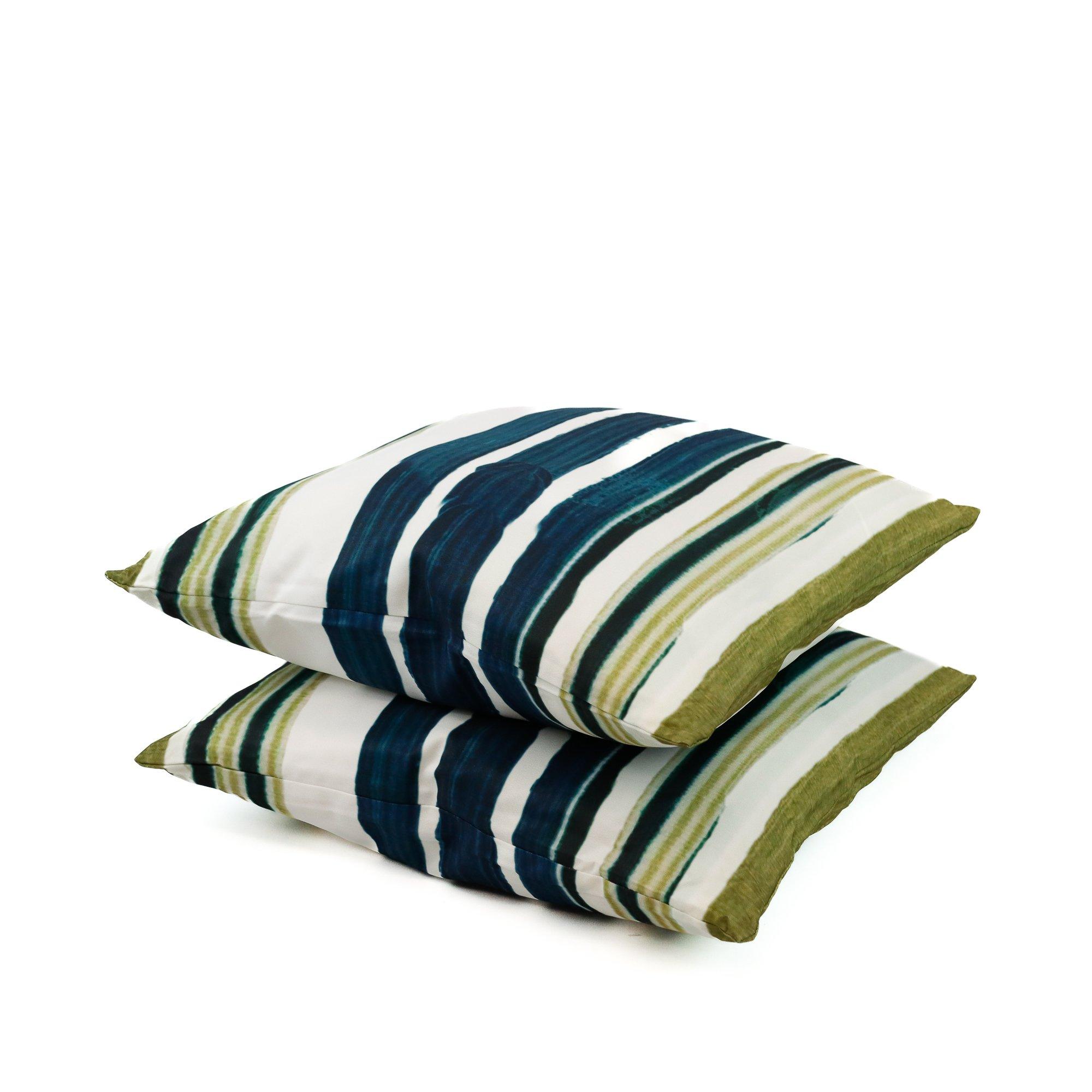 Multi - Streetwize - Outdoor Painted Stripe  Scatter Cushions - 2