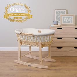 Clair De Lune Clair de Lune Organic Wicker Moses Basket & Stand