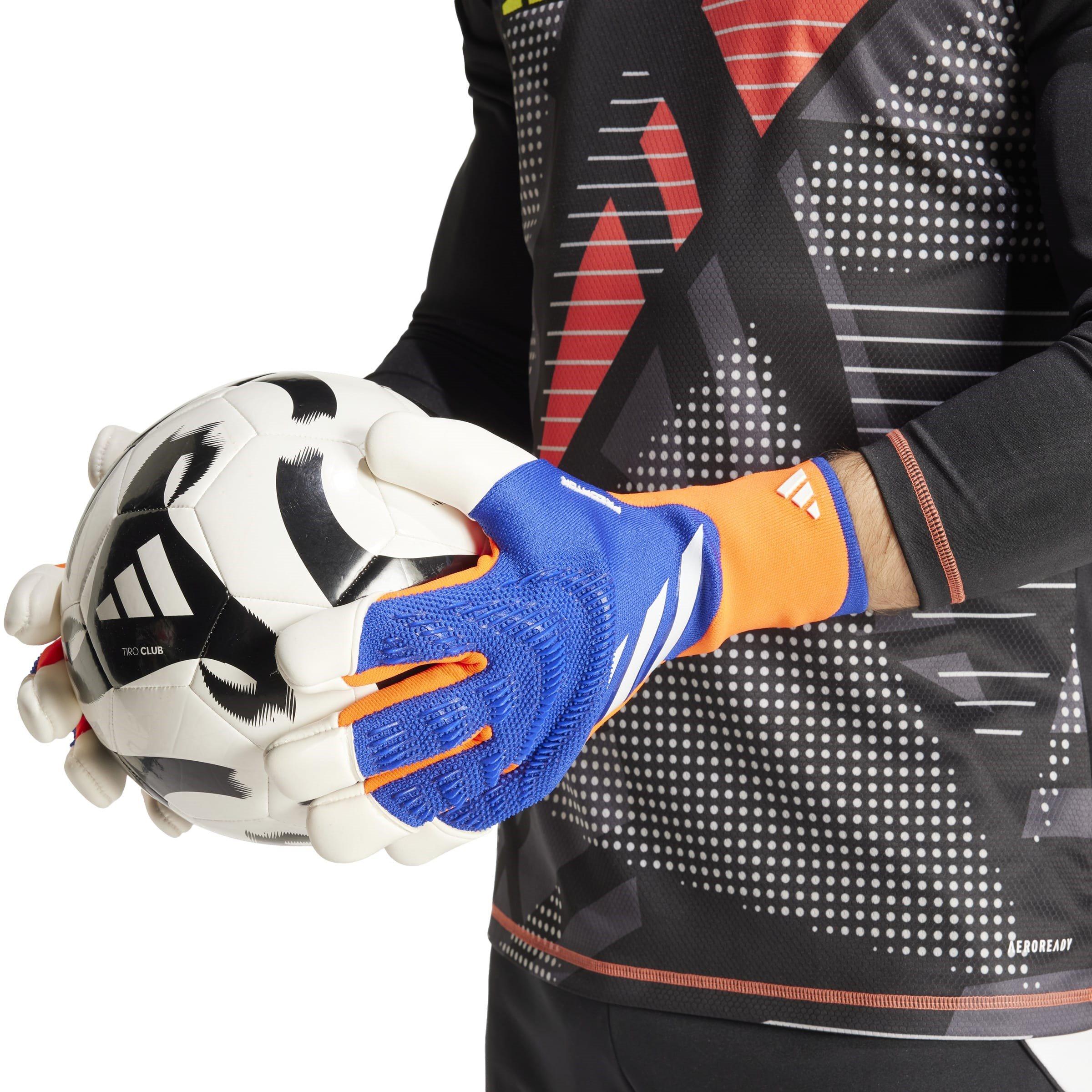 Blue/Red/White - adidas - Predator Pro Hybrid Goalkeeper Gloves Adults - 6