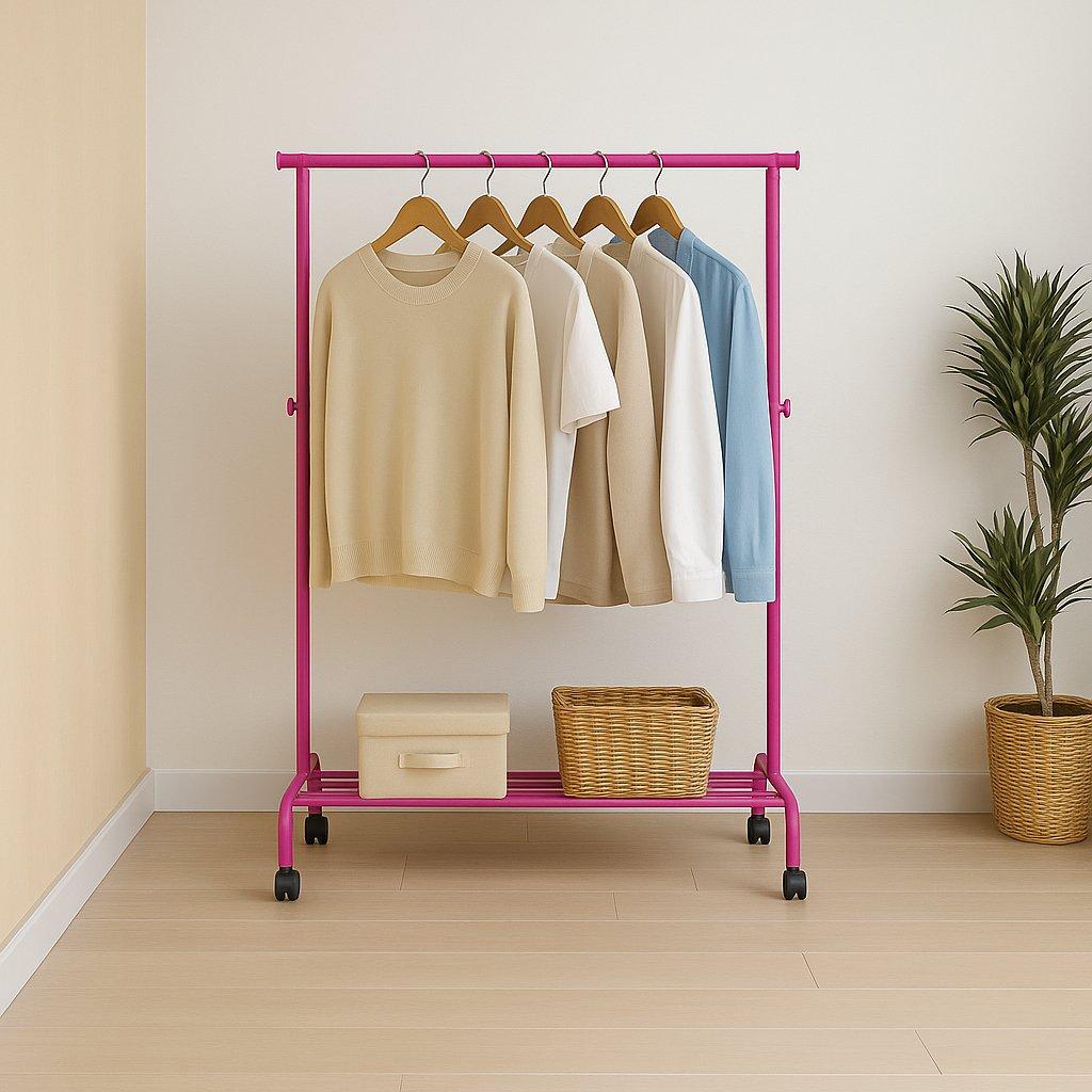 Pink - Lassic - Home Vida Single Garment Rack - 2