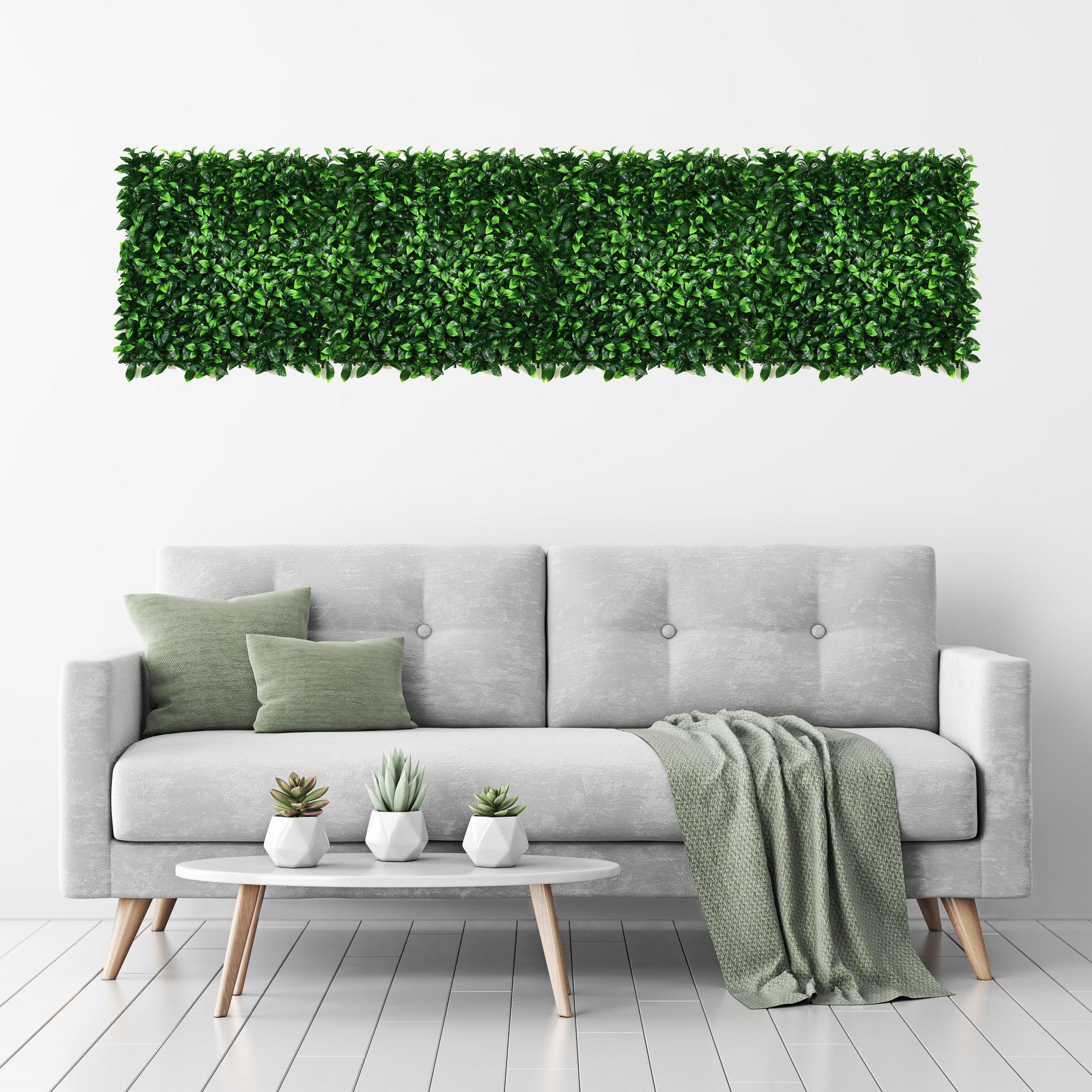 Green - Streetwize - Artificial Wall Panel (Pack Of 4) - Bay Leaf - 4