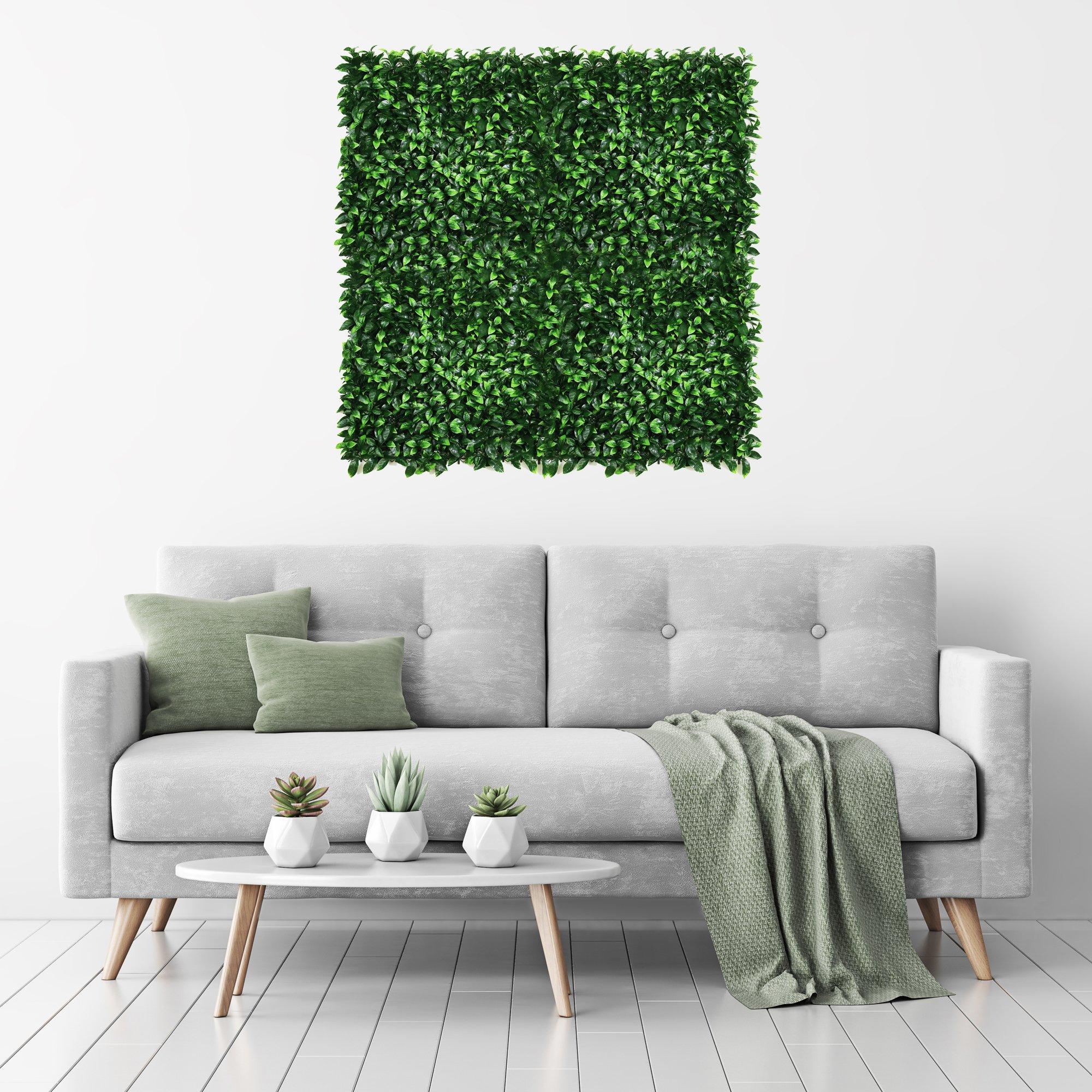 Green - Streetwize - Artificial Wall Panel (Pack Of 4) - Bay Leaf - 5