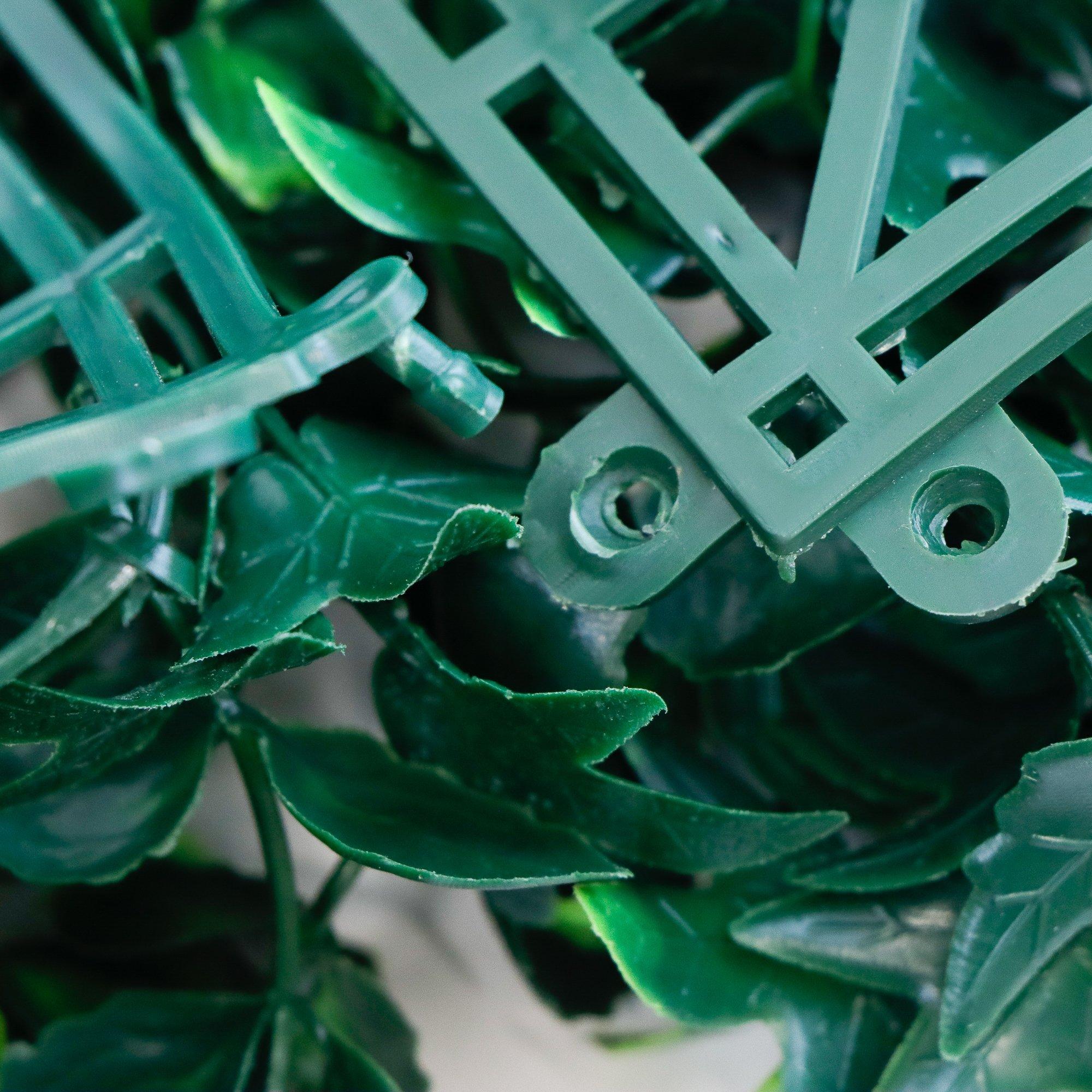 Green - Streetwize - Artificial Wall Panel (Pack Of 4) - Bay Leaf - 6