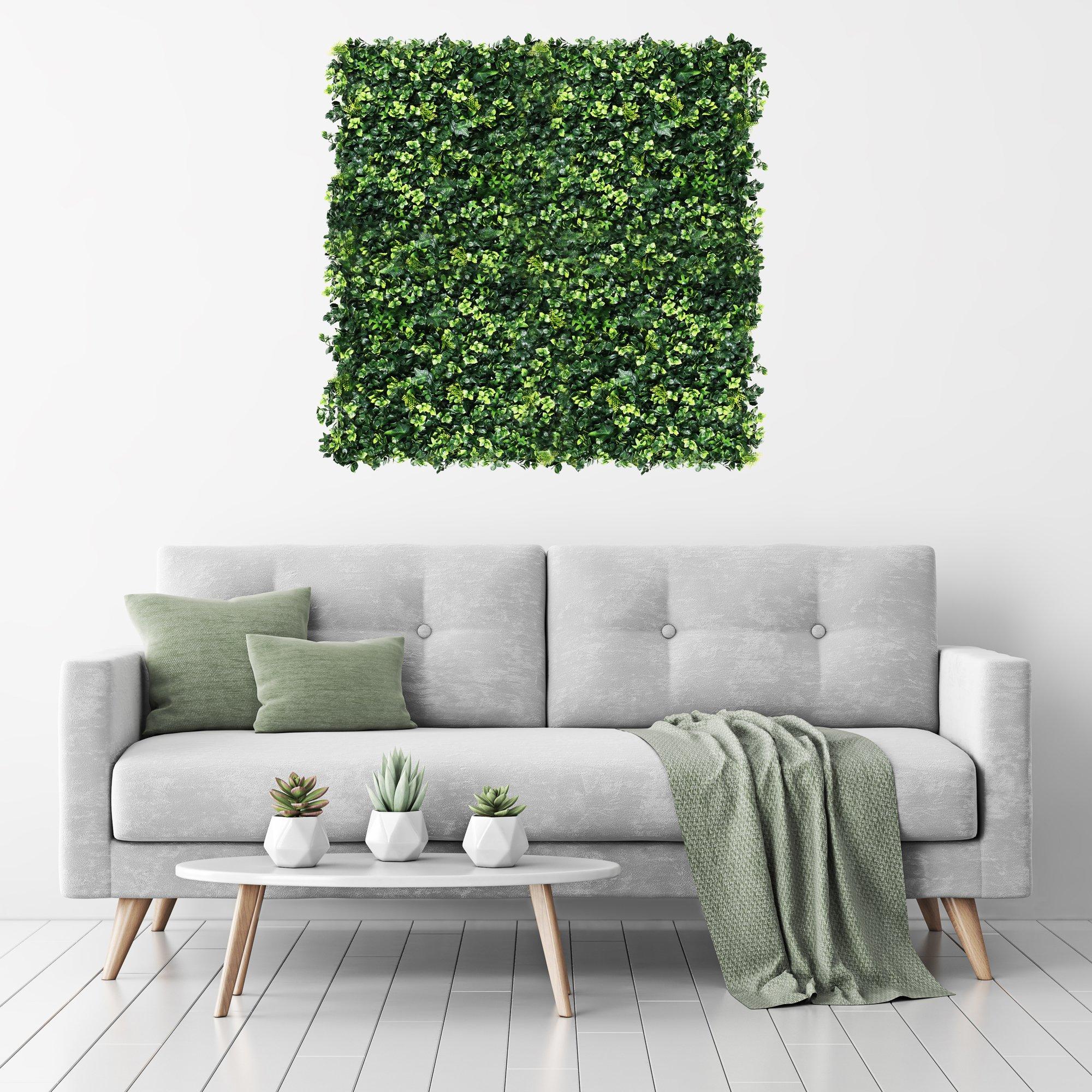 Green - Streetwize - Artificial Wall Panel (Pack Of 4) - Clover - 4