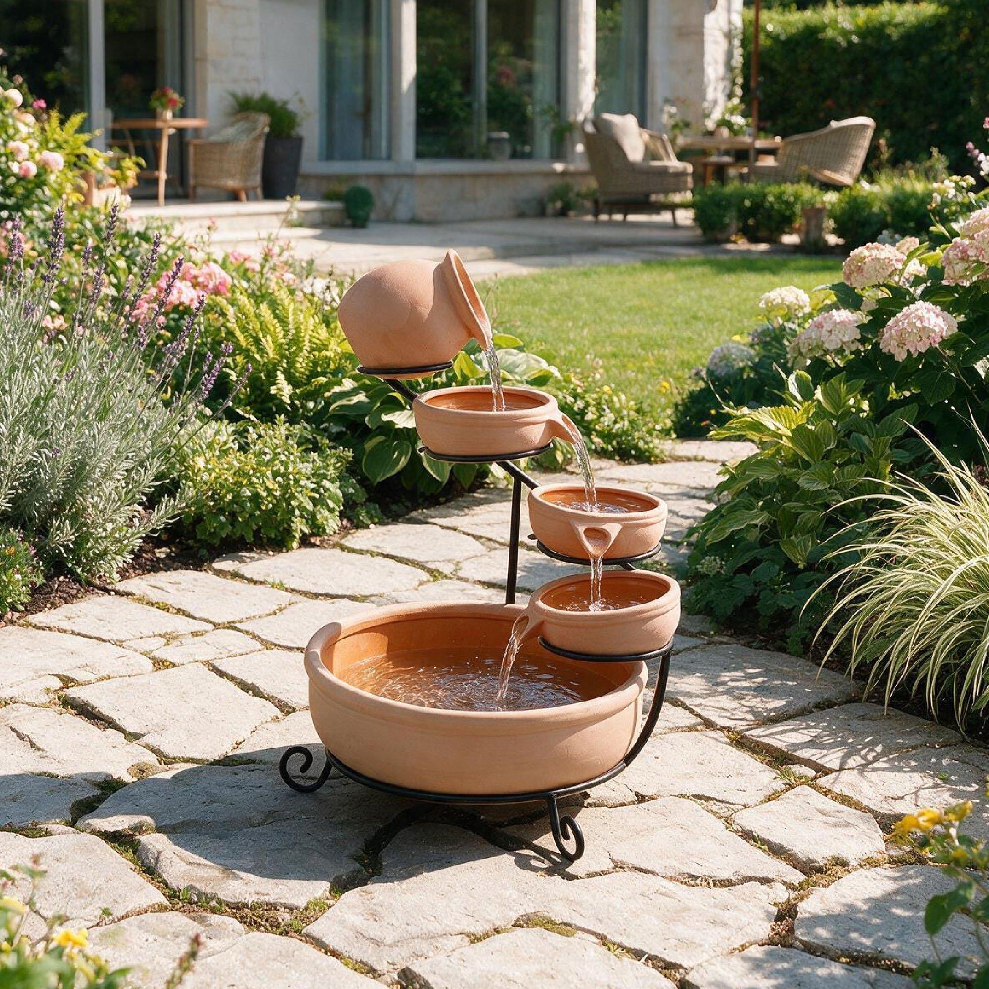 Terracotta - Streetwize - Terracotta Cascading Water Feature - 9