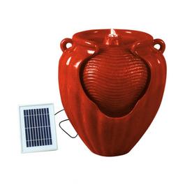 Streetwize Solar Red Terracotta Cascading Water Feature