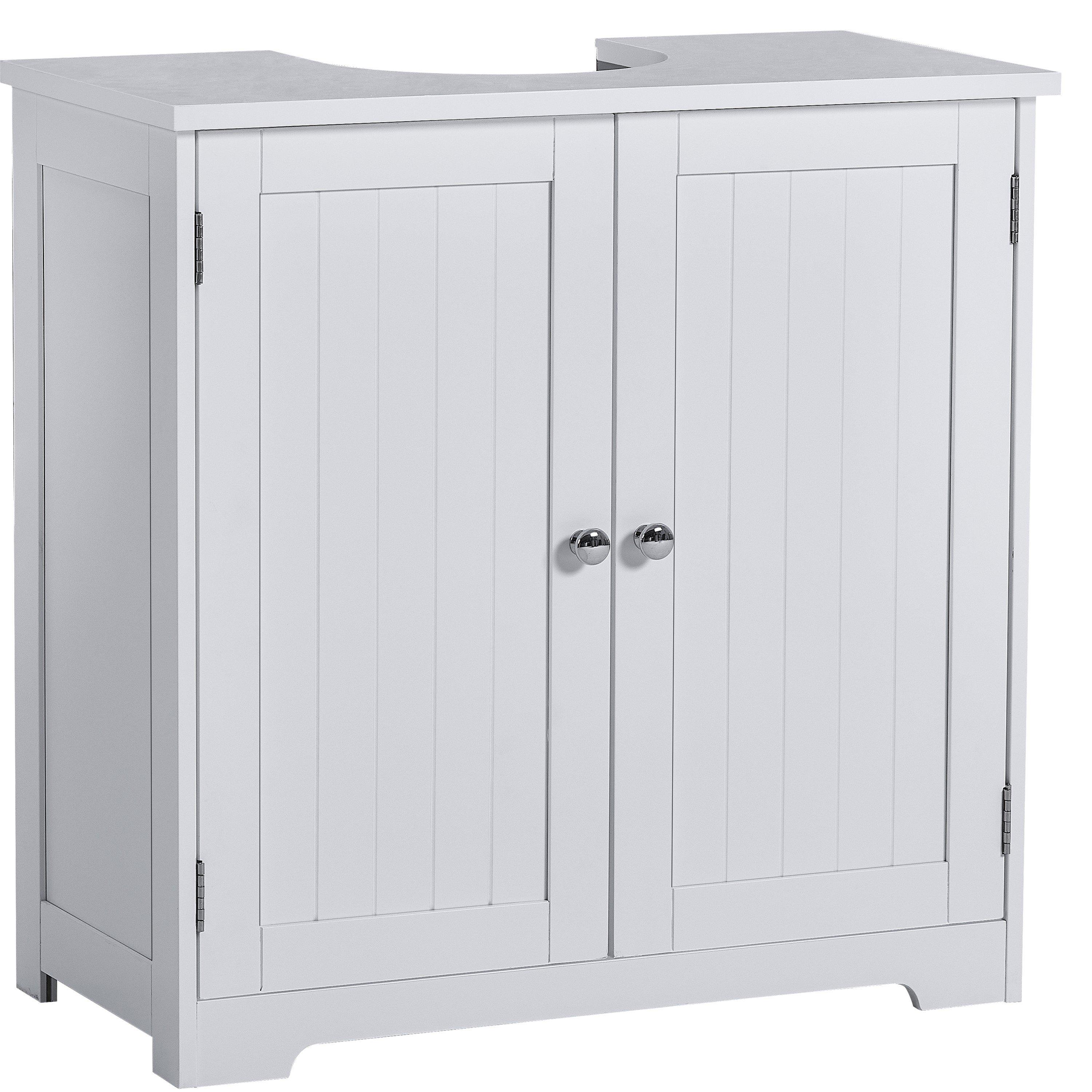 White - Lassic - Bath Vida Priano 2 Door Under Sink Cabinet - 7