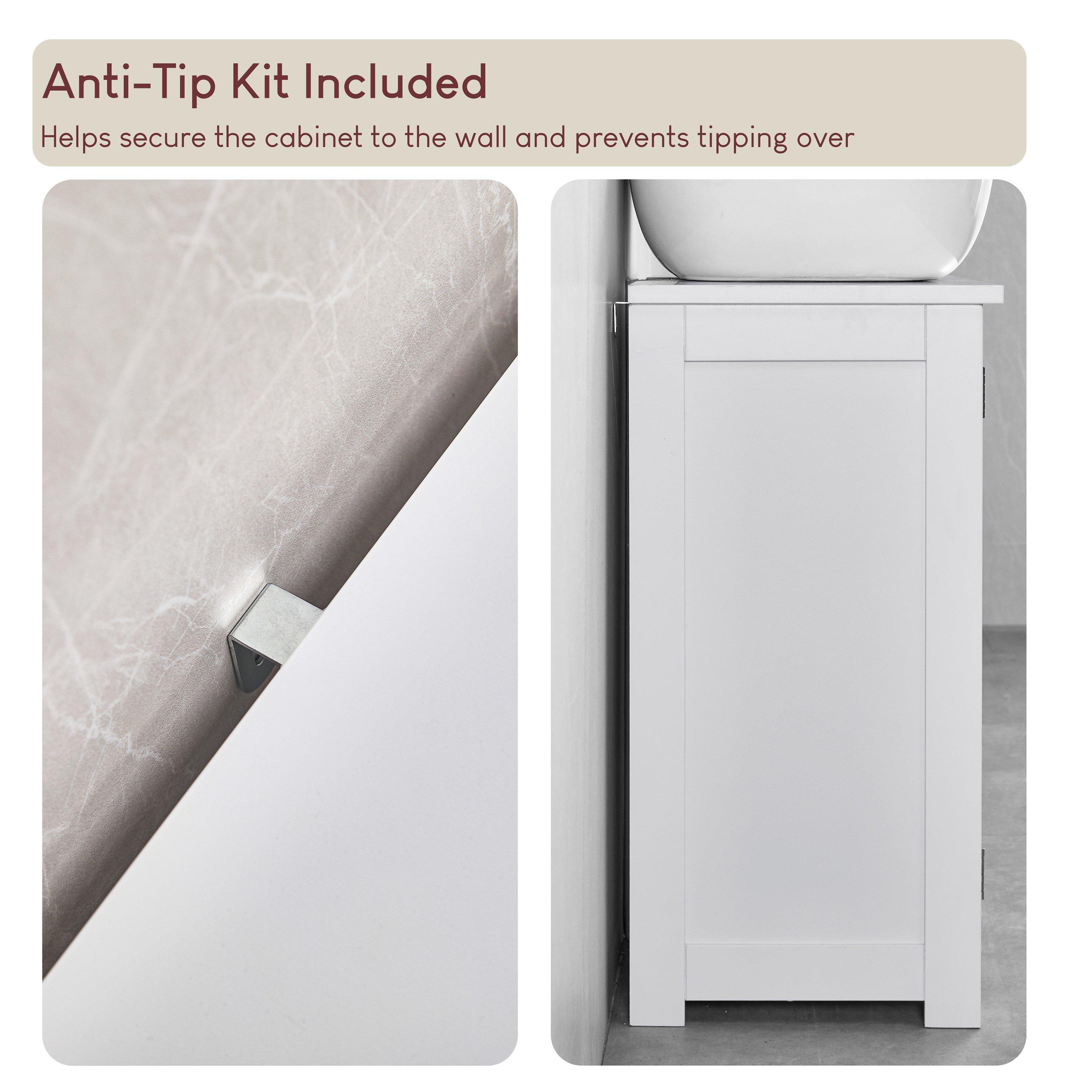 White - Lassic - Bath Vida Priano 2 Door Under Sink Cabinet - 9