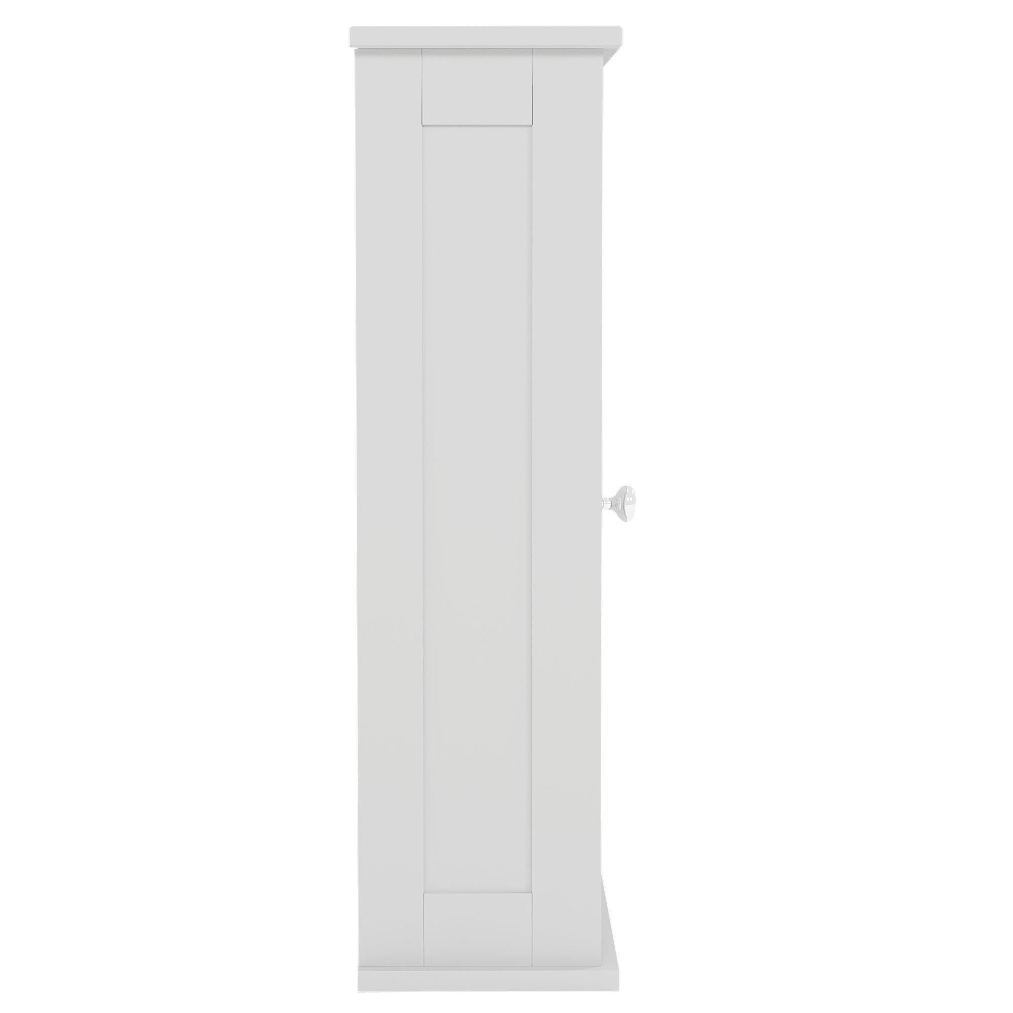 White - Lassic - Bath Vida Priano 1 Door Wall Cabinet - 8
