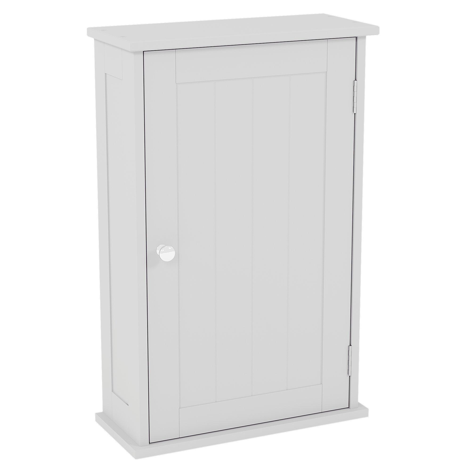 White - Lassic - Bath Vida Priano 1 Door Wall Cabinet - 9