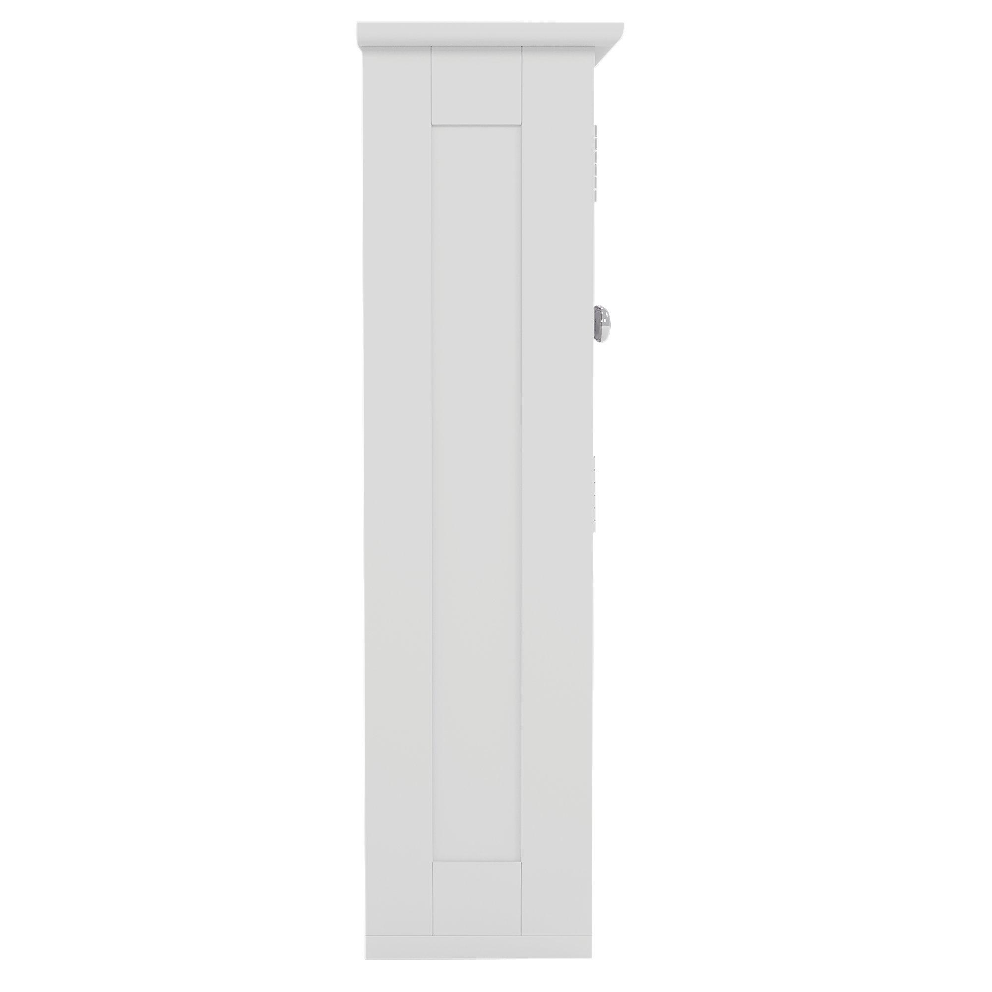 White - Lassic - Priano 2 Door Mirrored Wall Cabinet 3 Compartment - 8