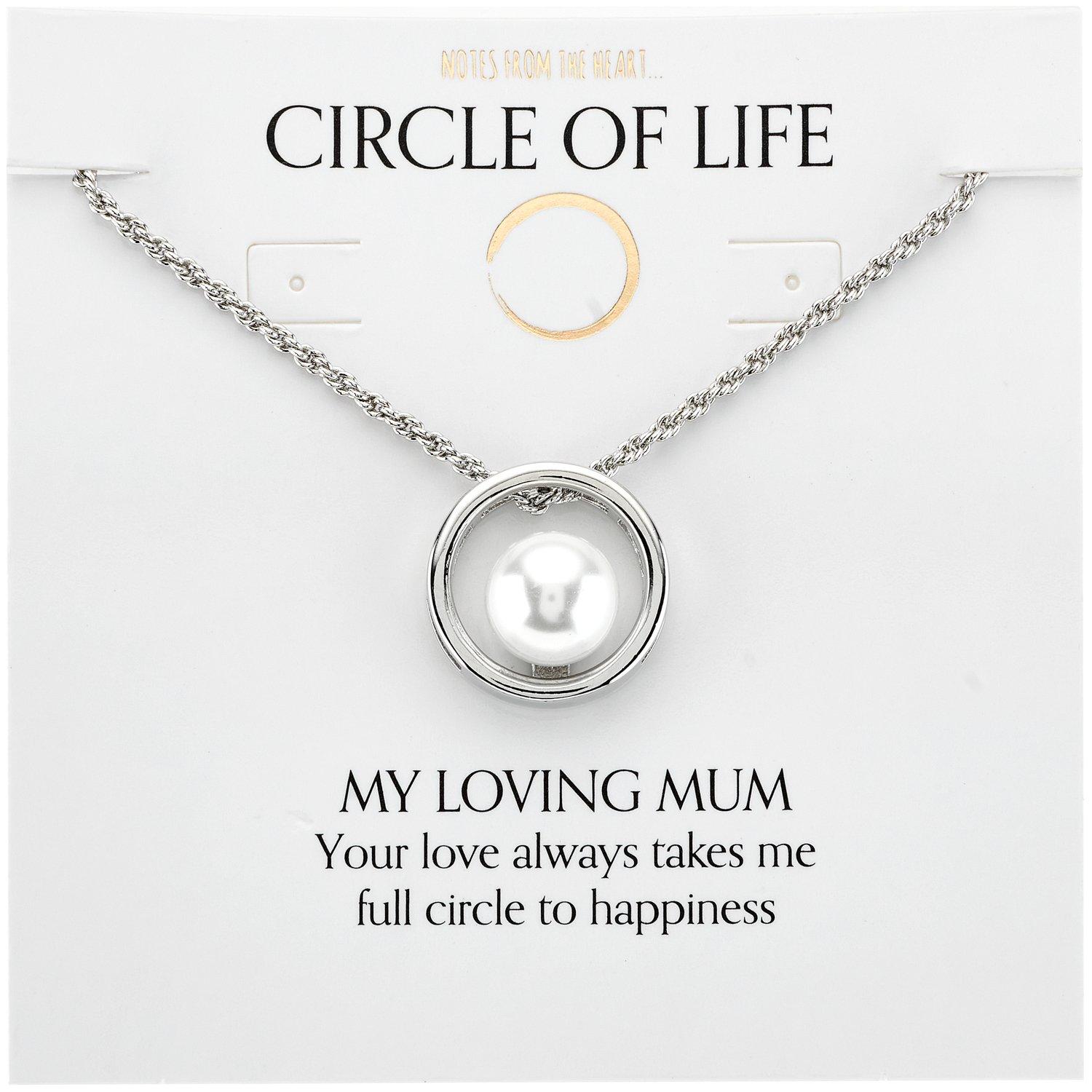 Notes From The Heart Women's Nfth Lov Mum Circle Of Life - Silver