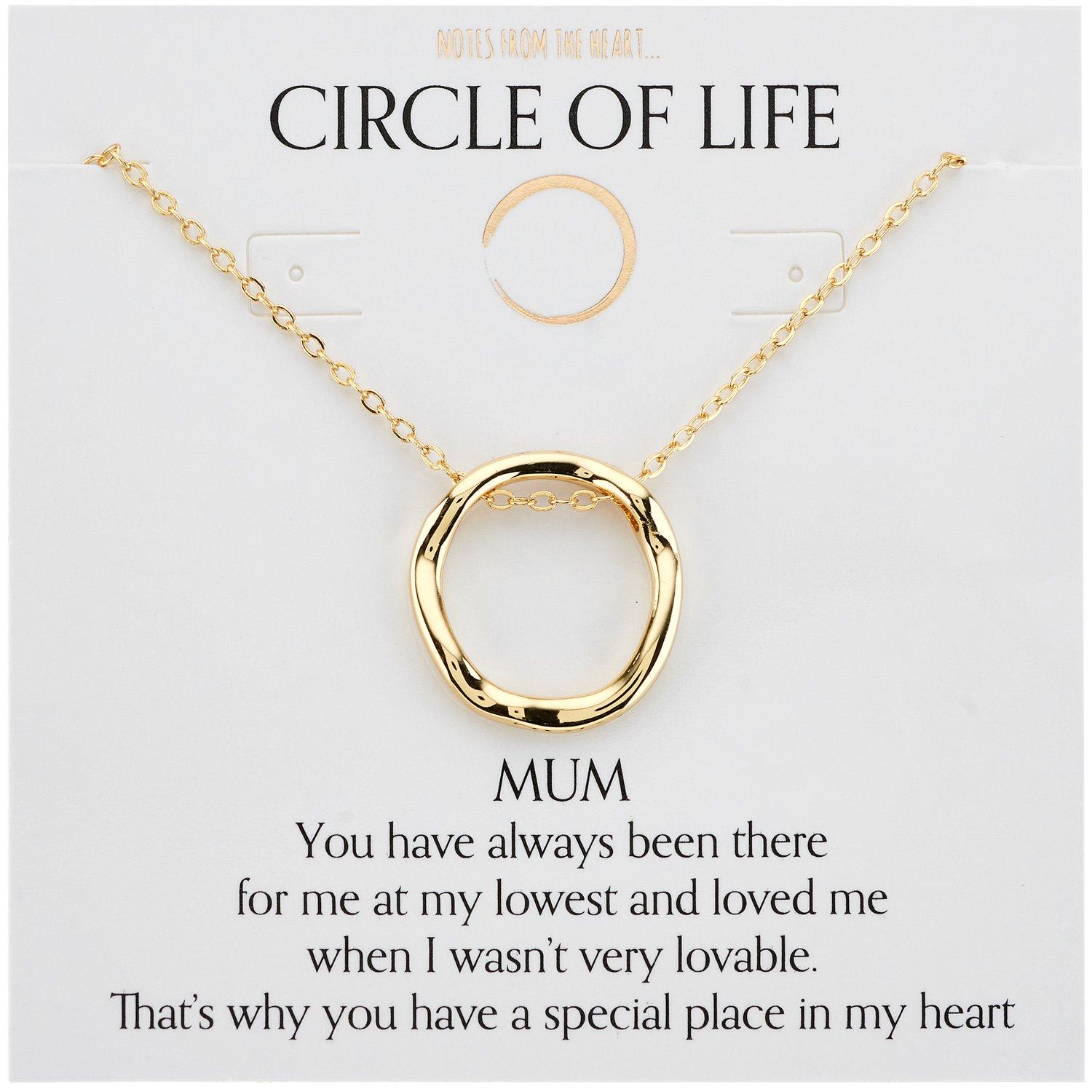 Notes From The Heart Women's Nfth Mum Circle Of Life - Gold