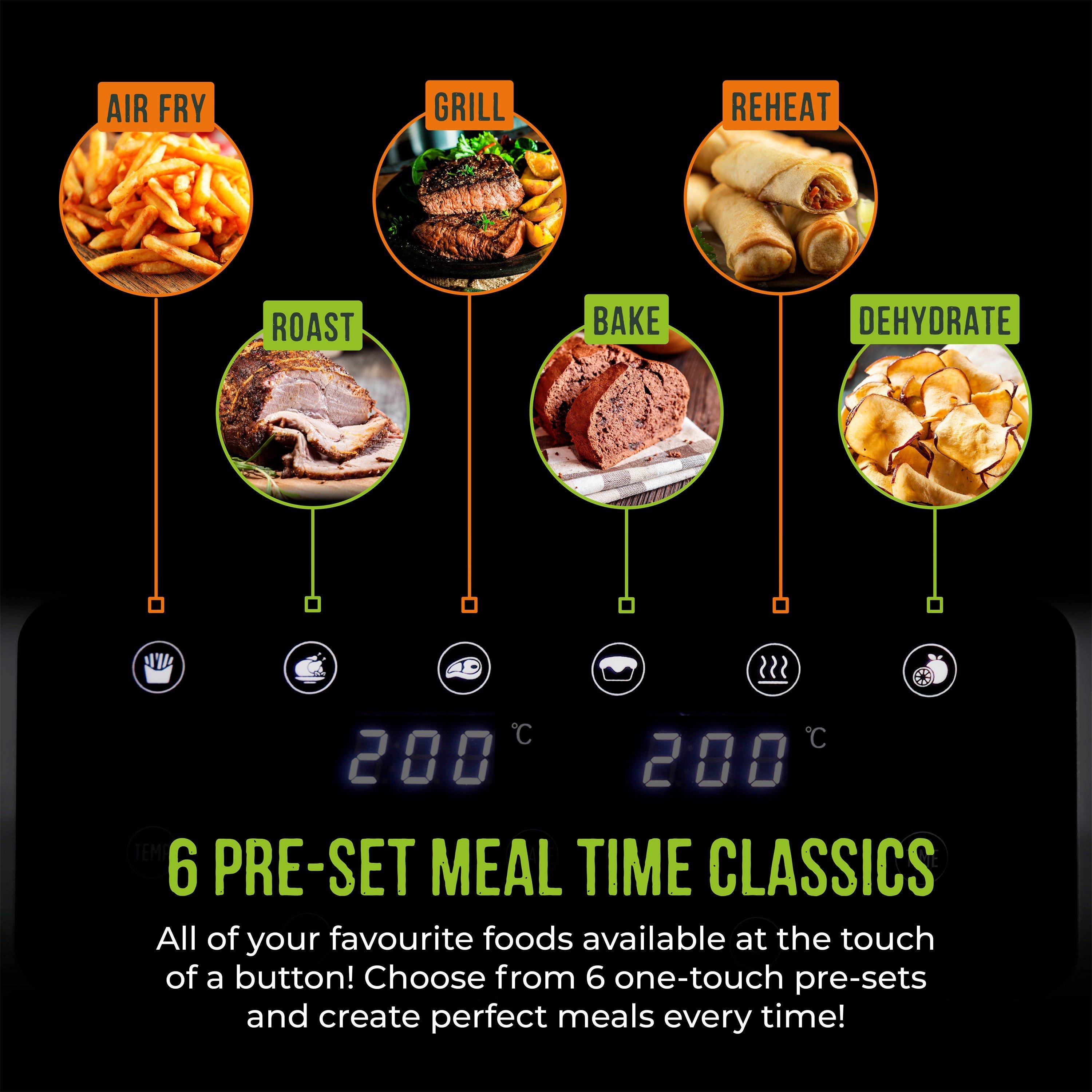 Latte - Tower - Vortx 8.5L Dual Basket Air Fryer Digital Latte wit - 5