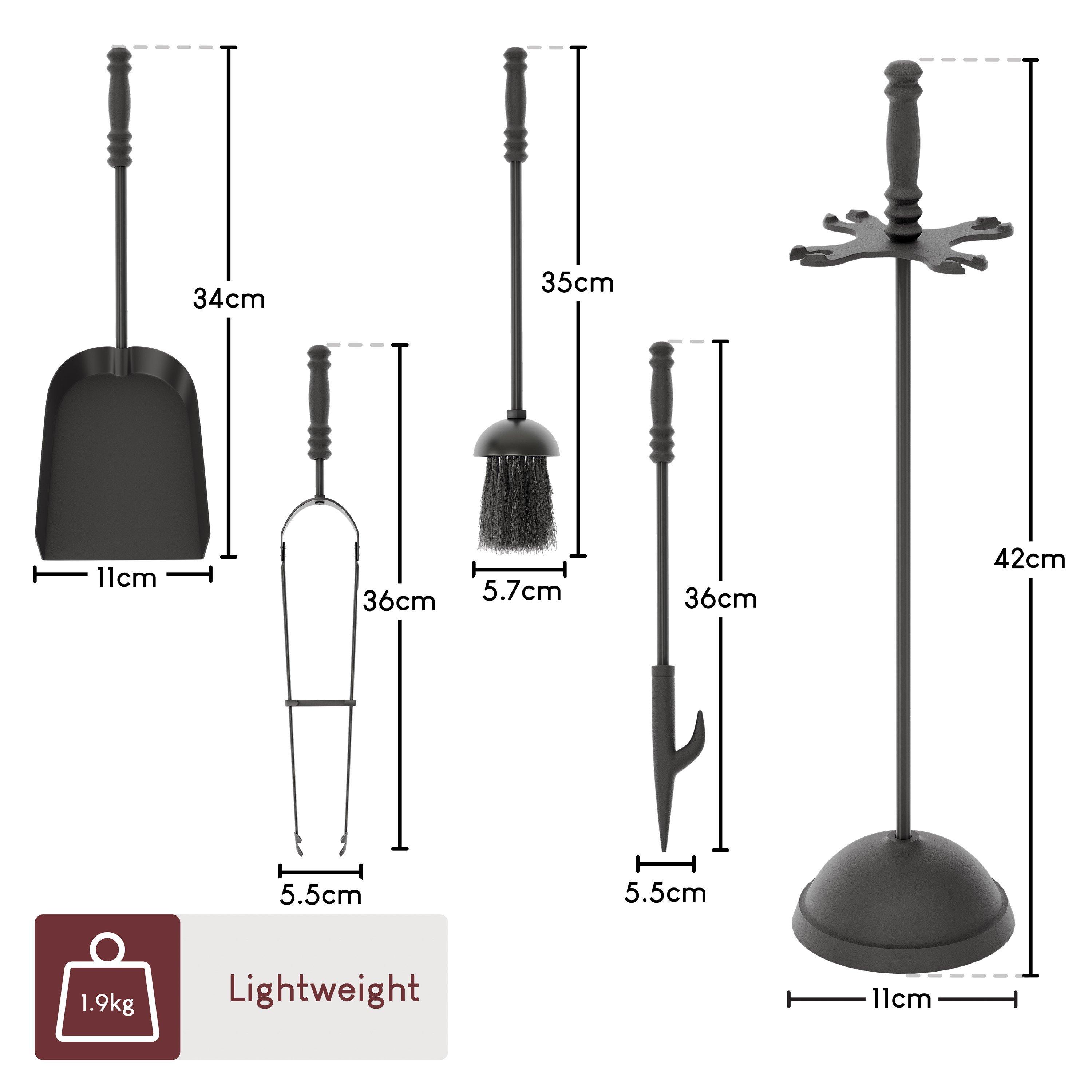 Black - Lassic - Fire Vida 5 Piece Malham Companion Set - 2