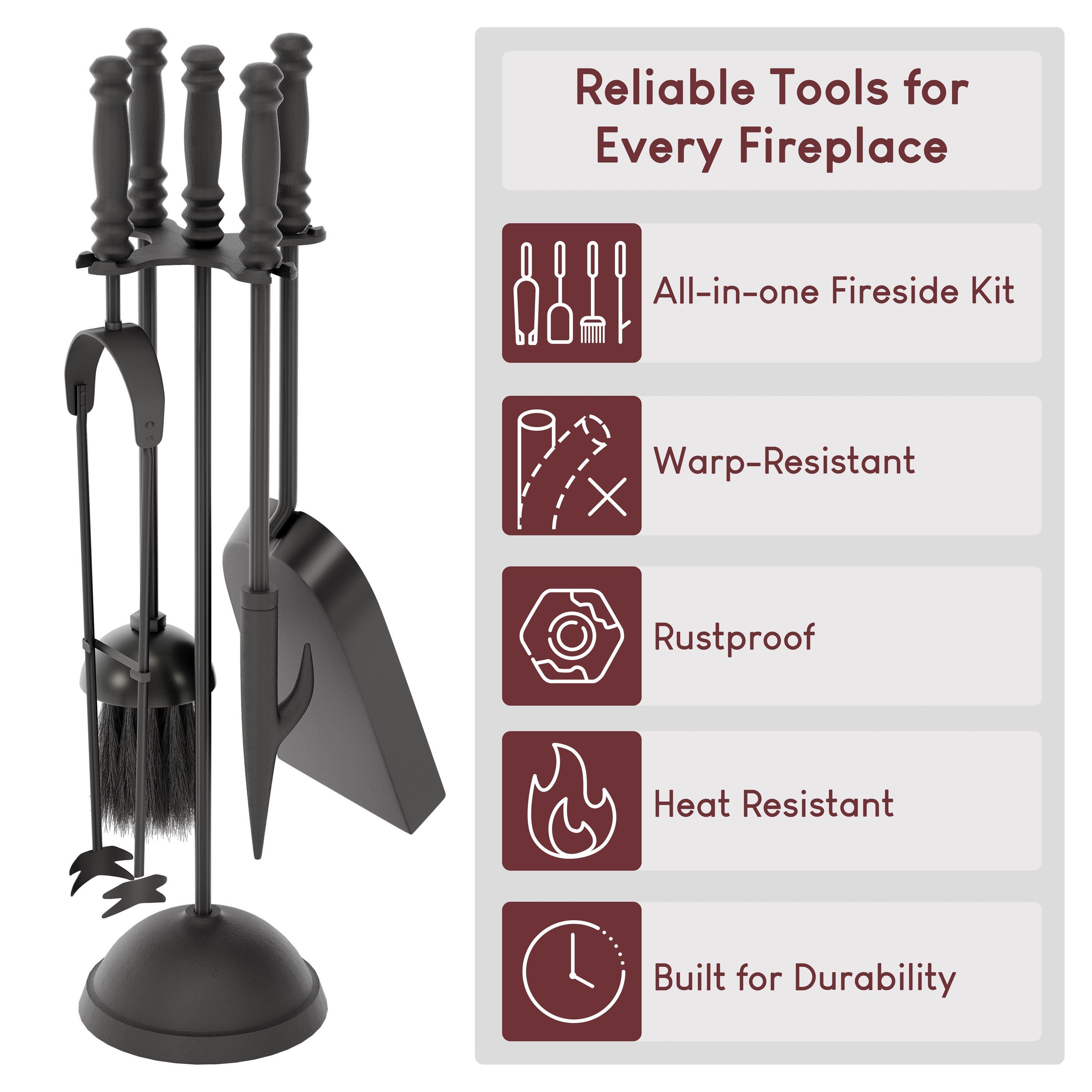 Black - Lassic - Fire Vida 5 Piece Malham Companion Set - 4