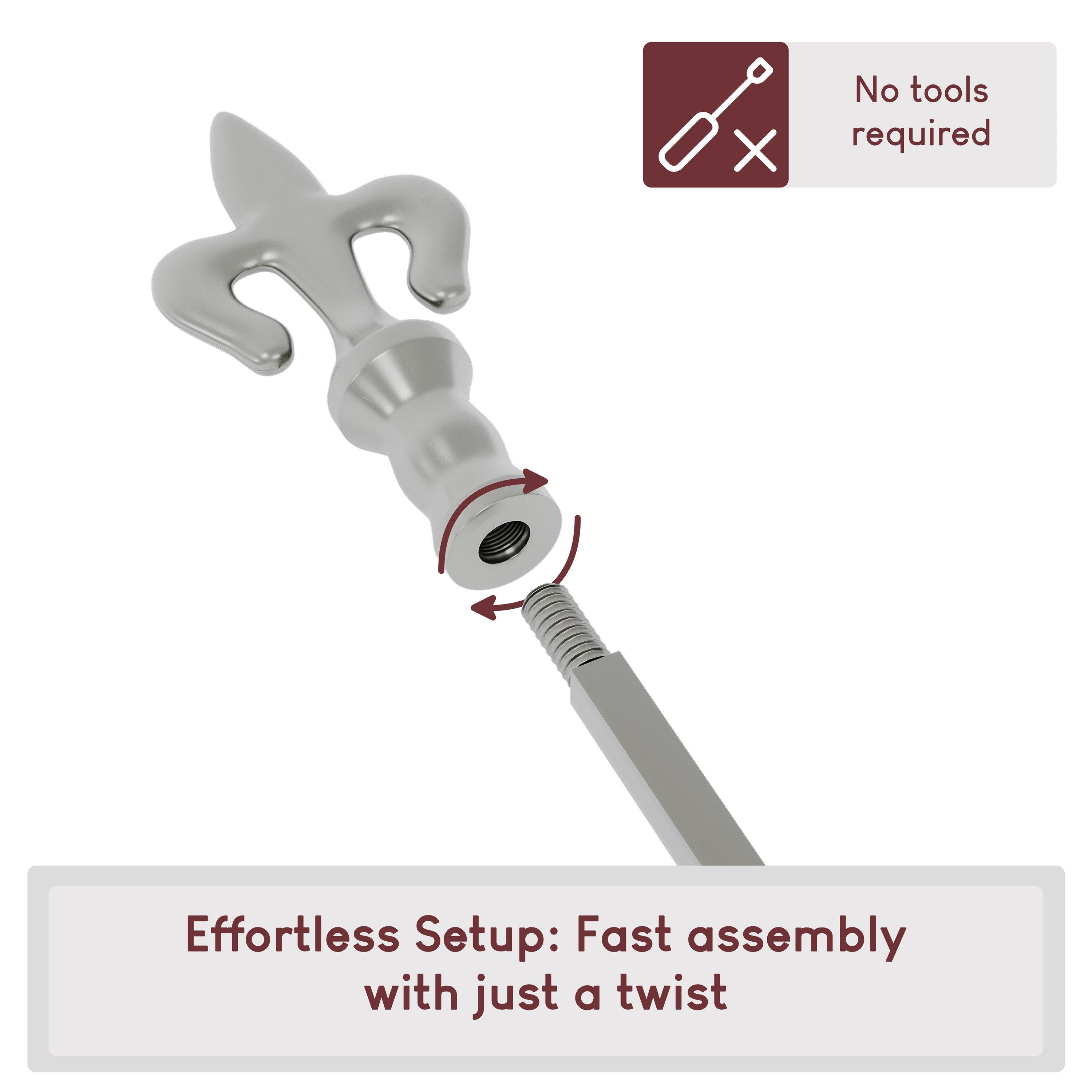 Pewter - Lassic - Fire Vida 5 Piece Fleur De Lys Companion Set - 7