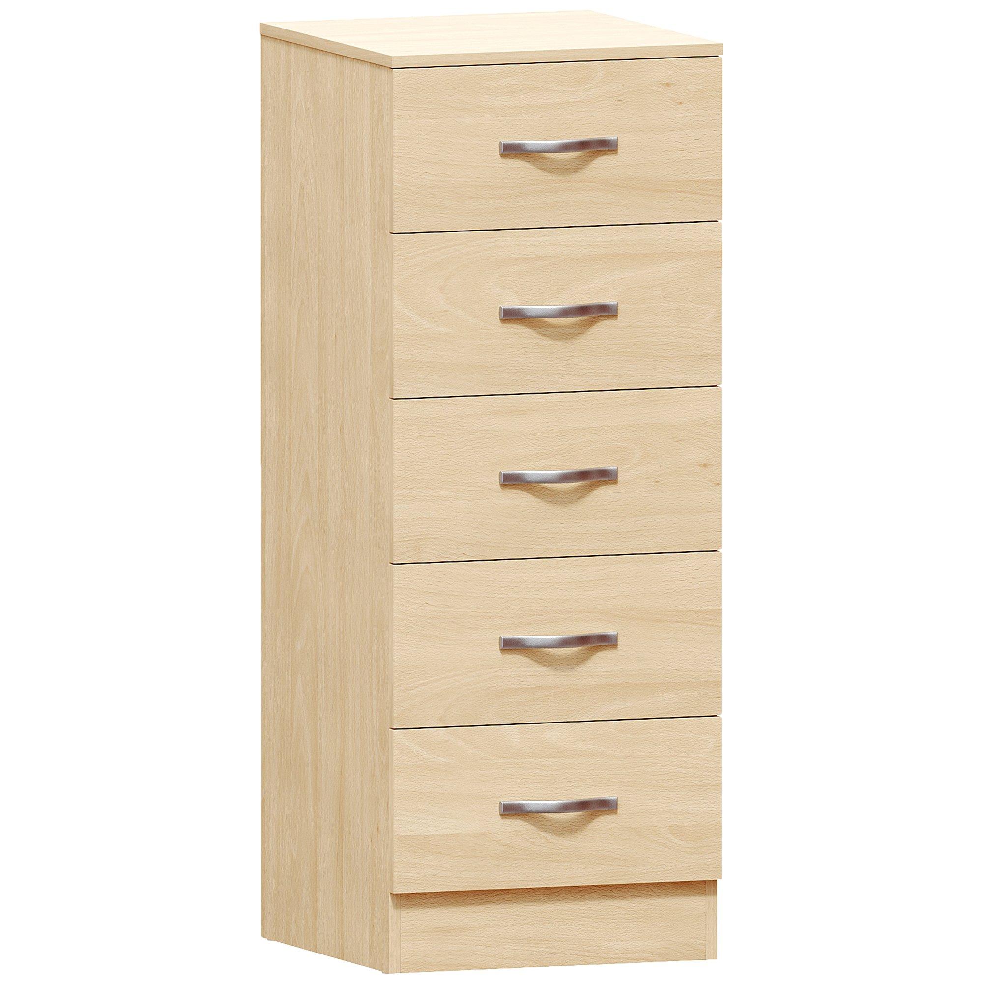 Pine - Lassic - Vida Designs Riano 5 Drawer Narrow Chest - 8