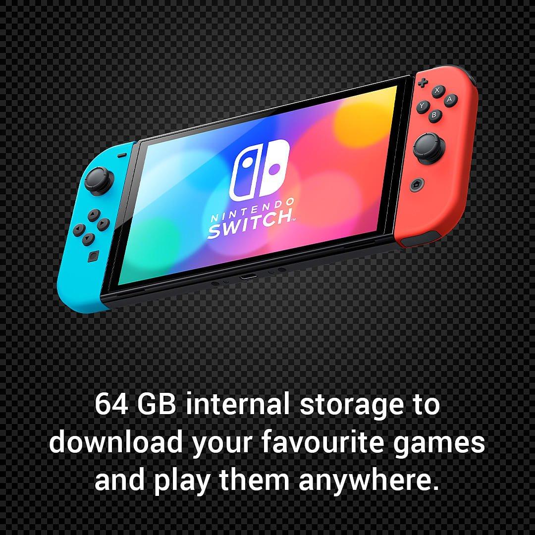 Merchandise - Nintendo - Switch OLED - Neon + Mario Kart + 3M NSO - 7