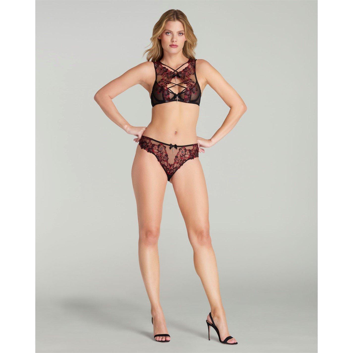 Black/Red - Agent Provocateur - AMOURA High Apex Underwired Bra - 3