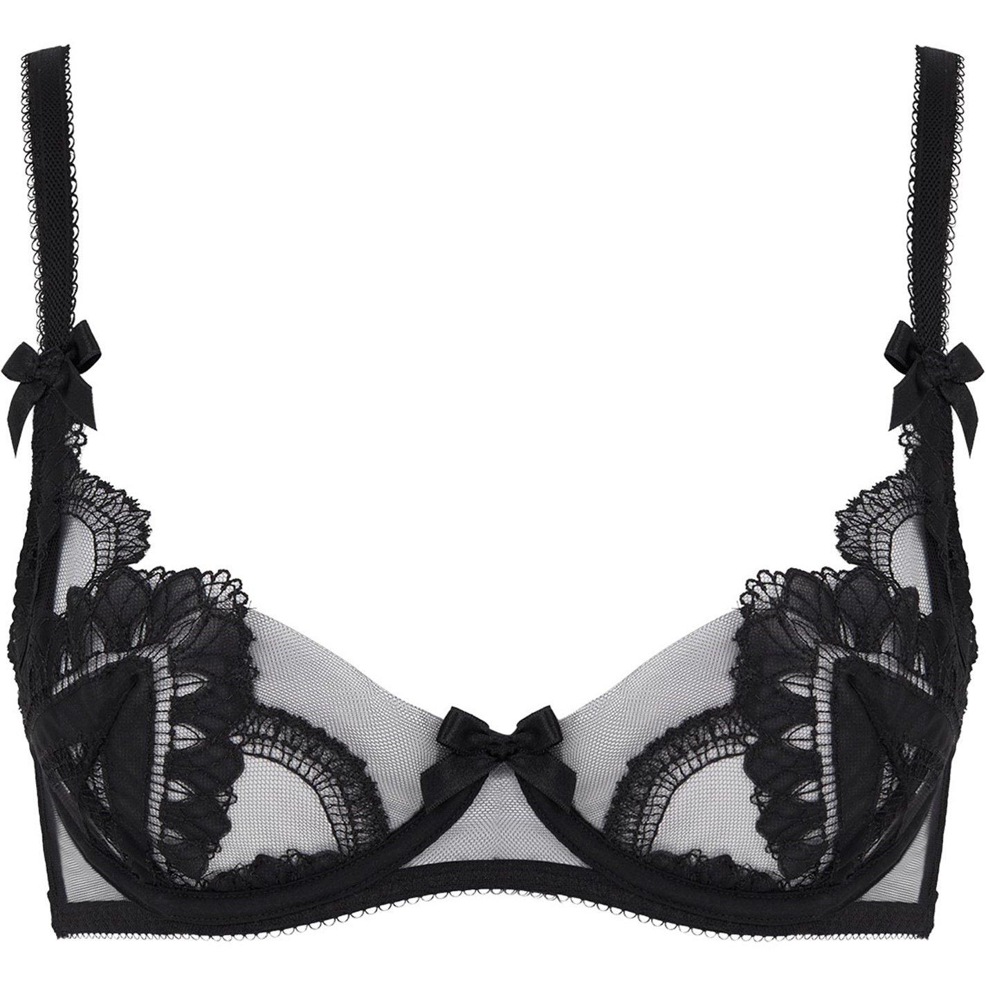 Black - Agent Provocateur - ALYSIA Balconette Underwired Bra - 4