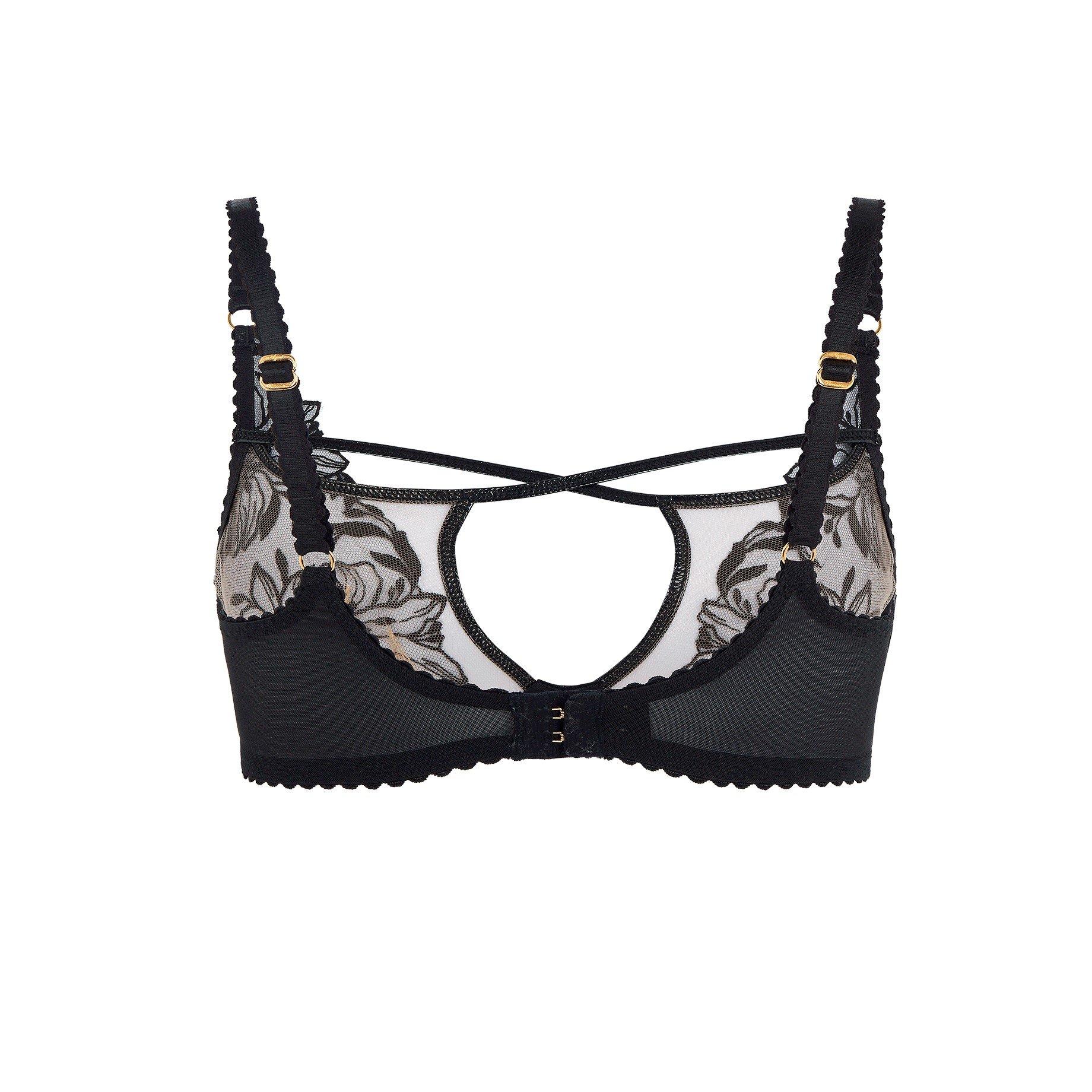 Black - Agent Provocateur - OZELLA Plunge Underwired Bra - 6