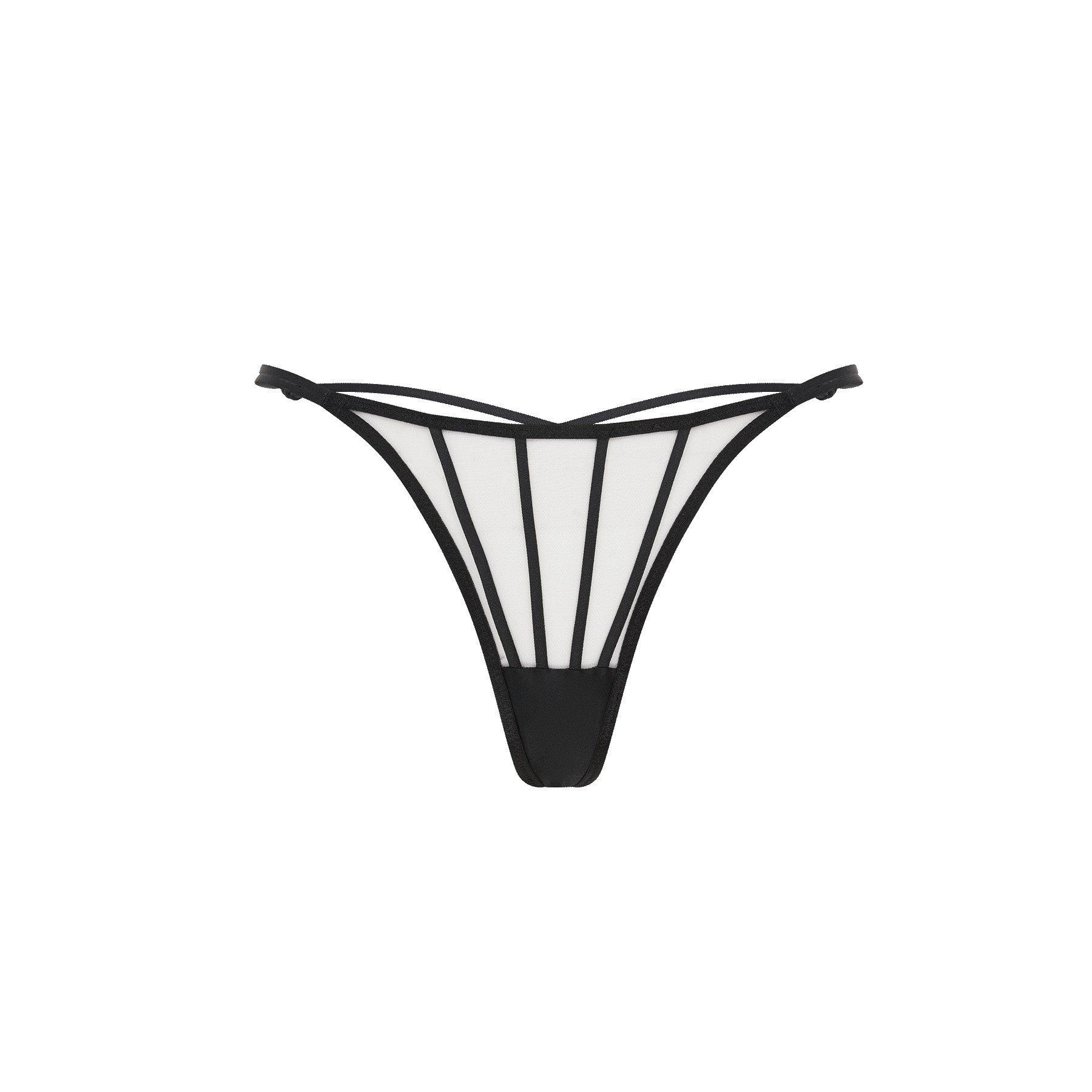 Black/Sand - Agent Provocateur - OZARA Thong - 3