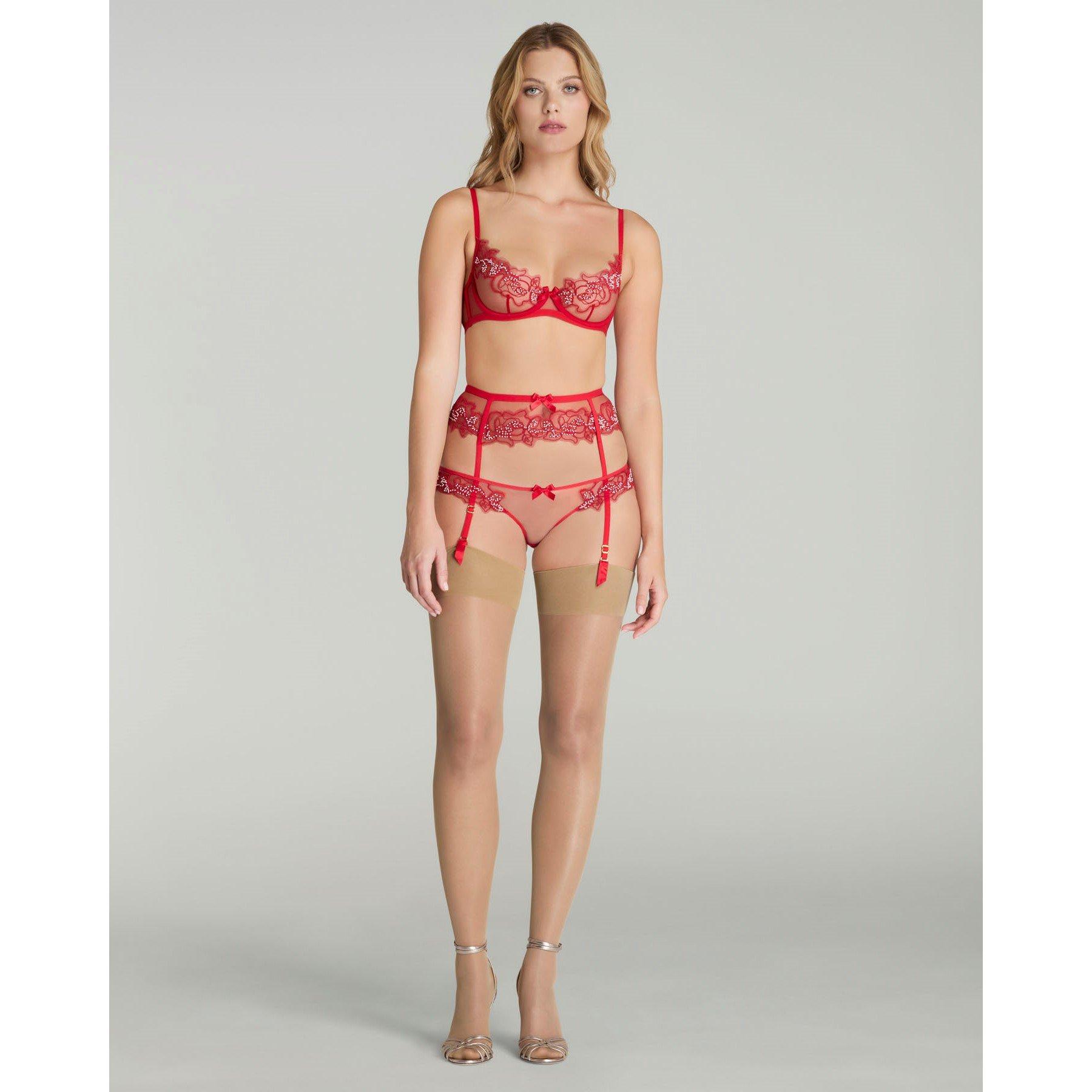 Red/Red - Agent Provocateur - LINDIE Suspender - 2