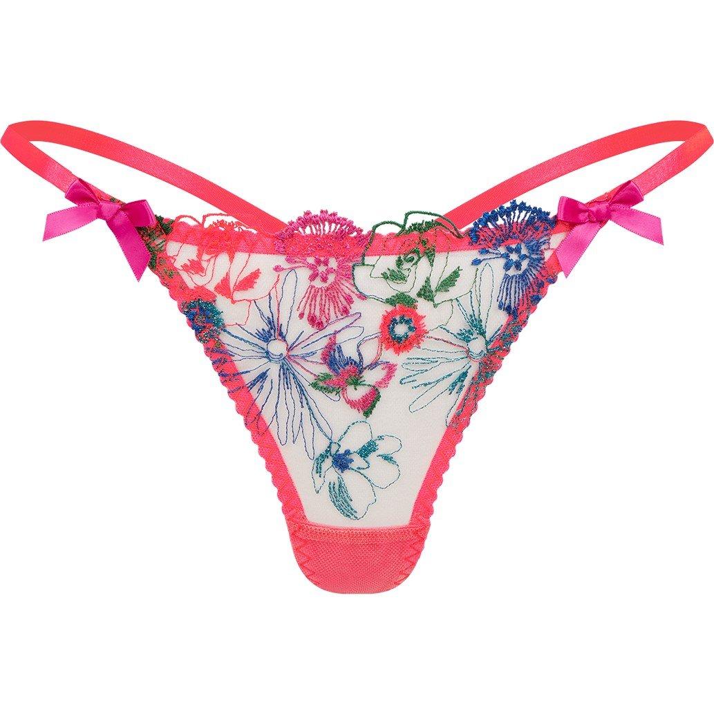 Orange/Teal/Pin - Agent Provocateur - Women's ZURI Brief - 4