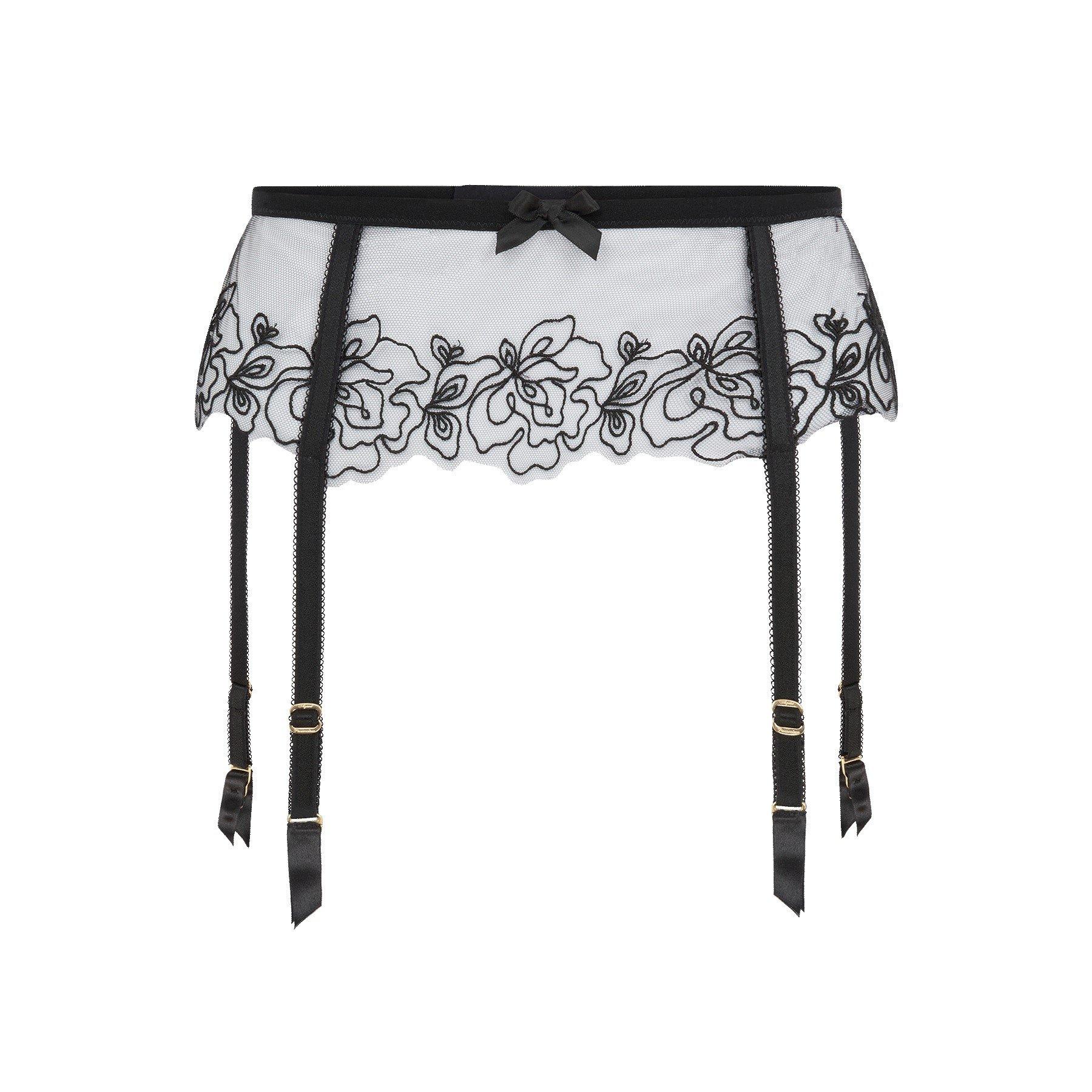 Black/Black - Agent Provocateur - JUNI Suspender - 1