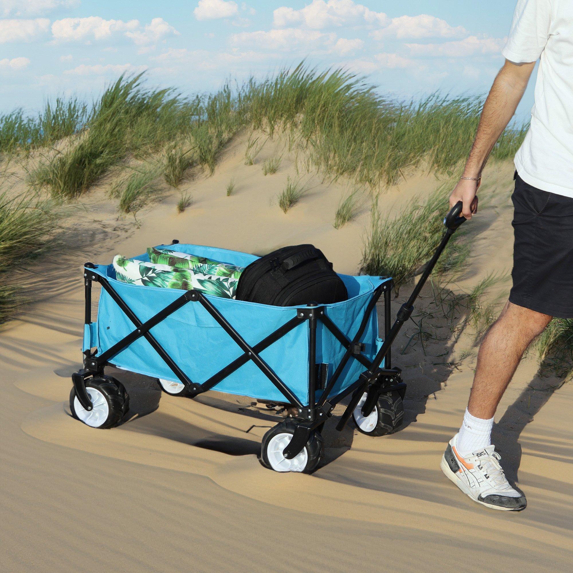 Blue - Streetwize - All Terrain Heavy Duty Outdoor Trolley - 3