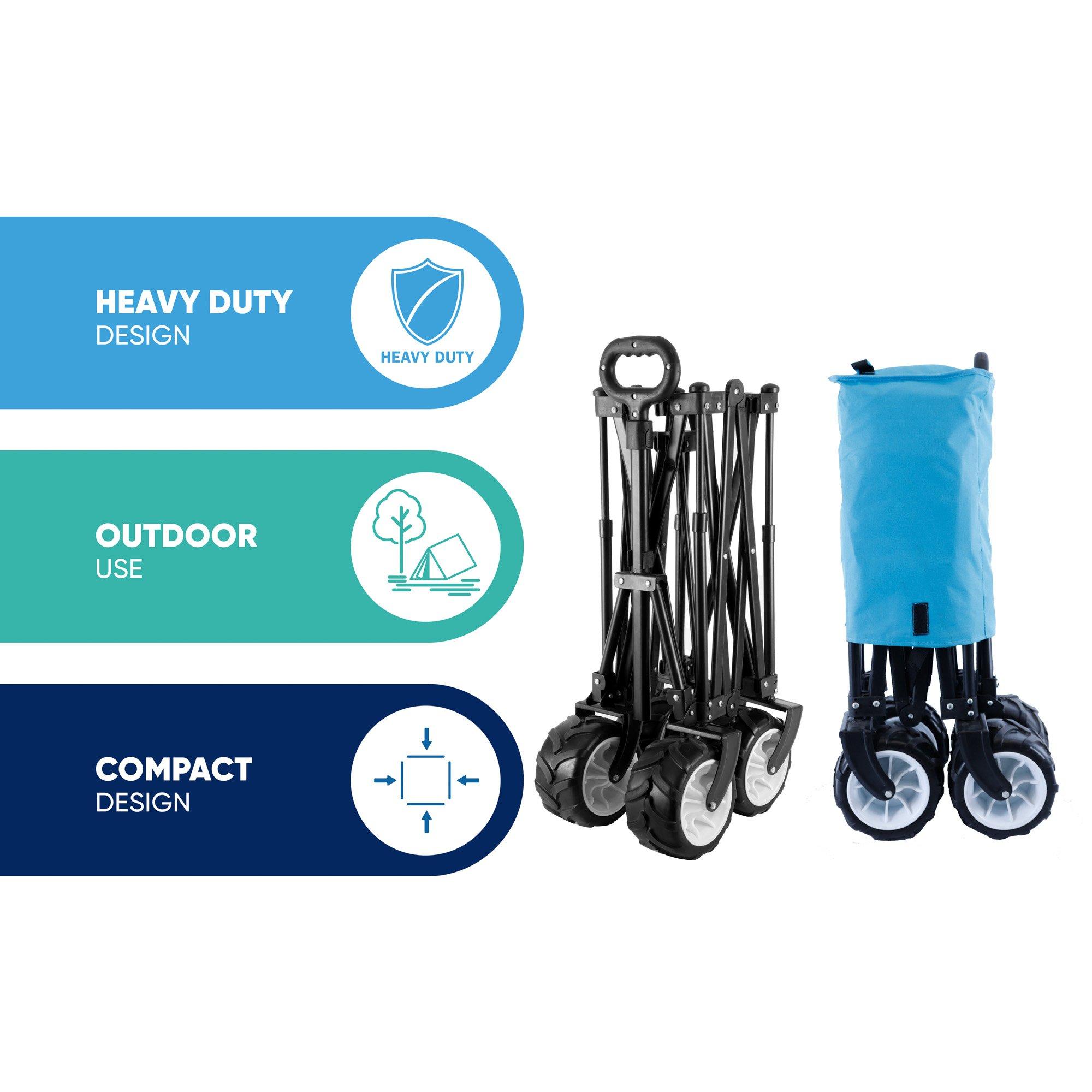 Blue - Streetwize - All Terrain Heavy Duty Outdoor Trolley - 4