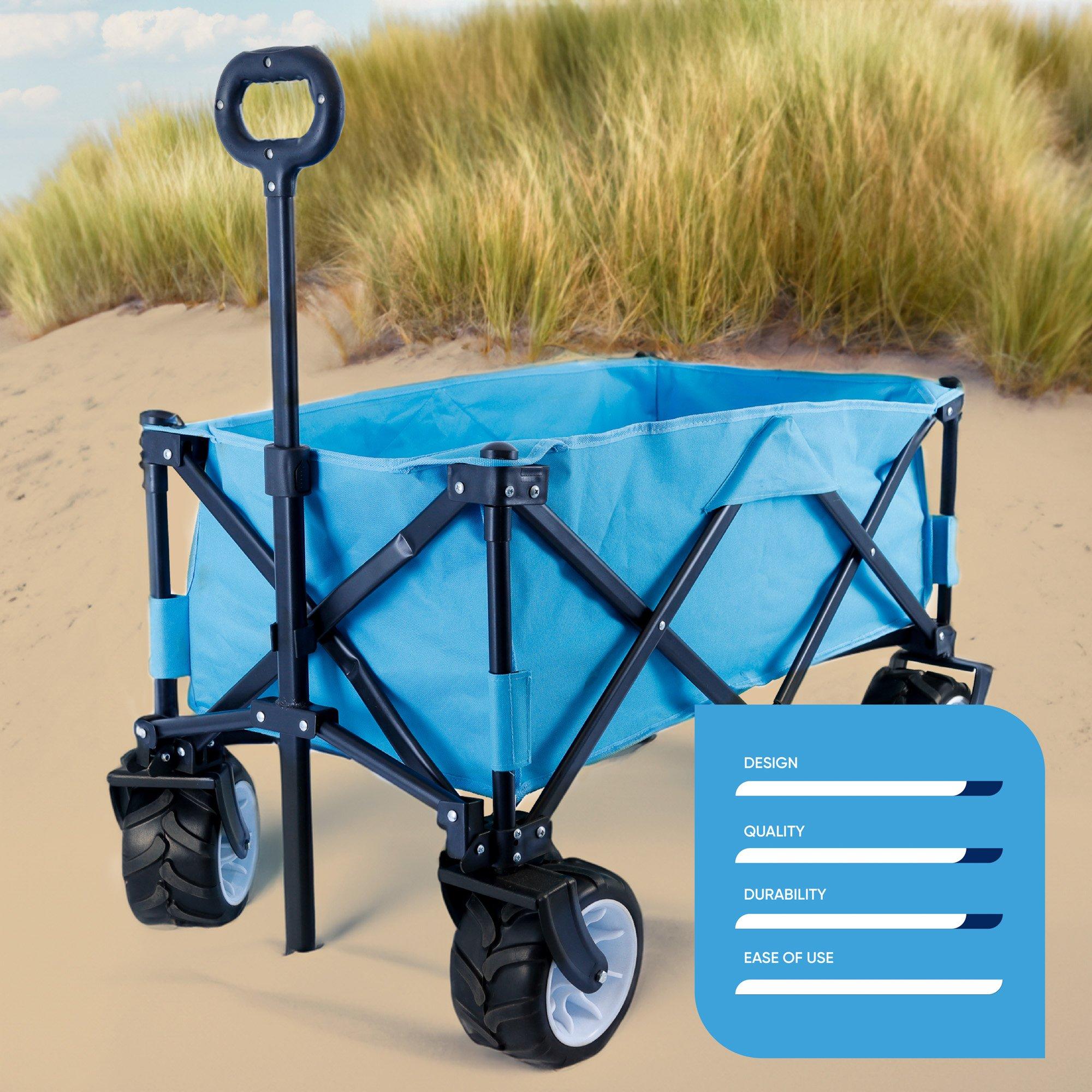 Blue - Streetwize - All Terrain Heavy Duty Outdoor Trolley - 6