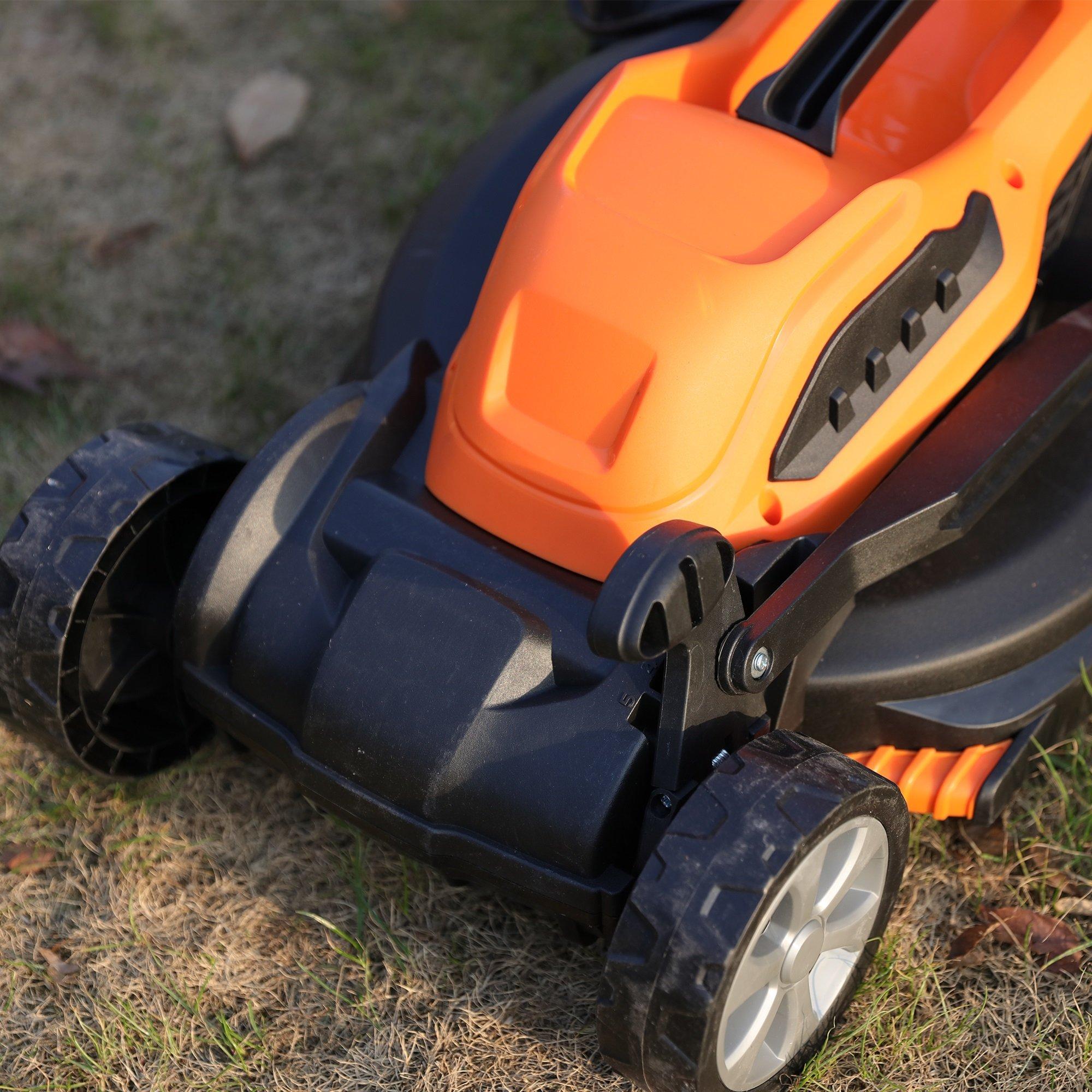 Orange - Yardforce - 1200W Electric Lawnmower - 3