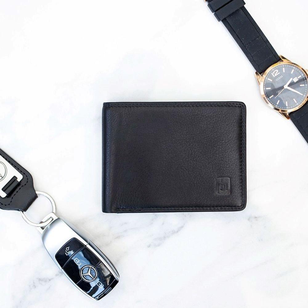 Black - PRIMEHIDE Leather - Washington Collection Bifold RFID Leather Wallet - 1