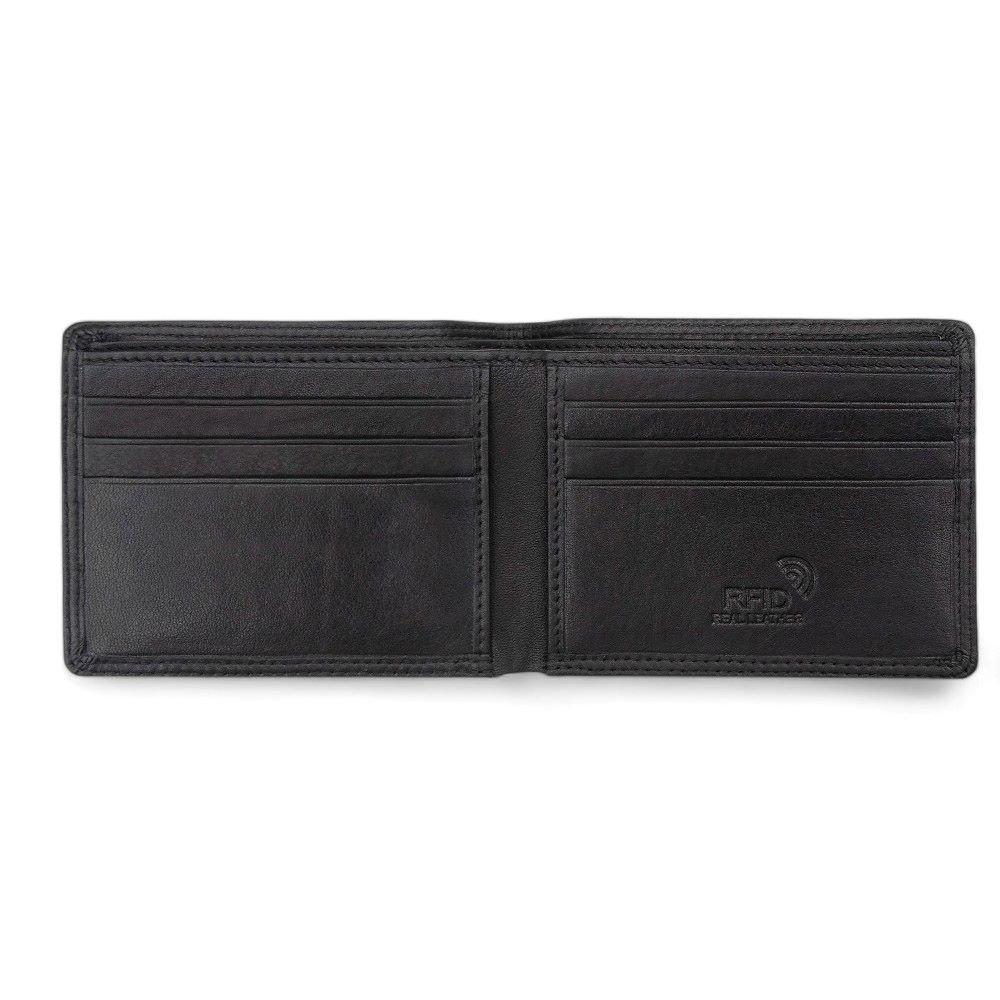 Black - PRIMEHIDE Leather - Washington Collection Bifold RFID Leather Wallet - 4