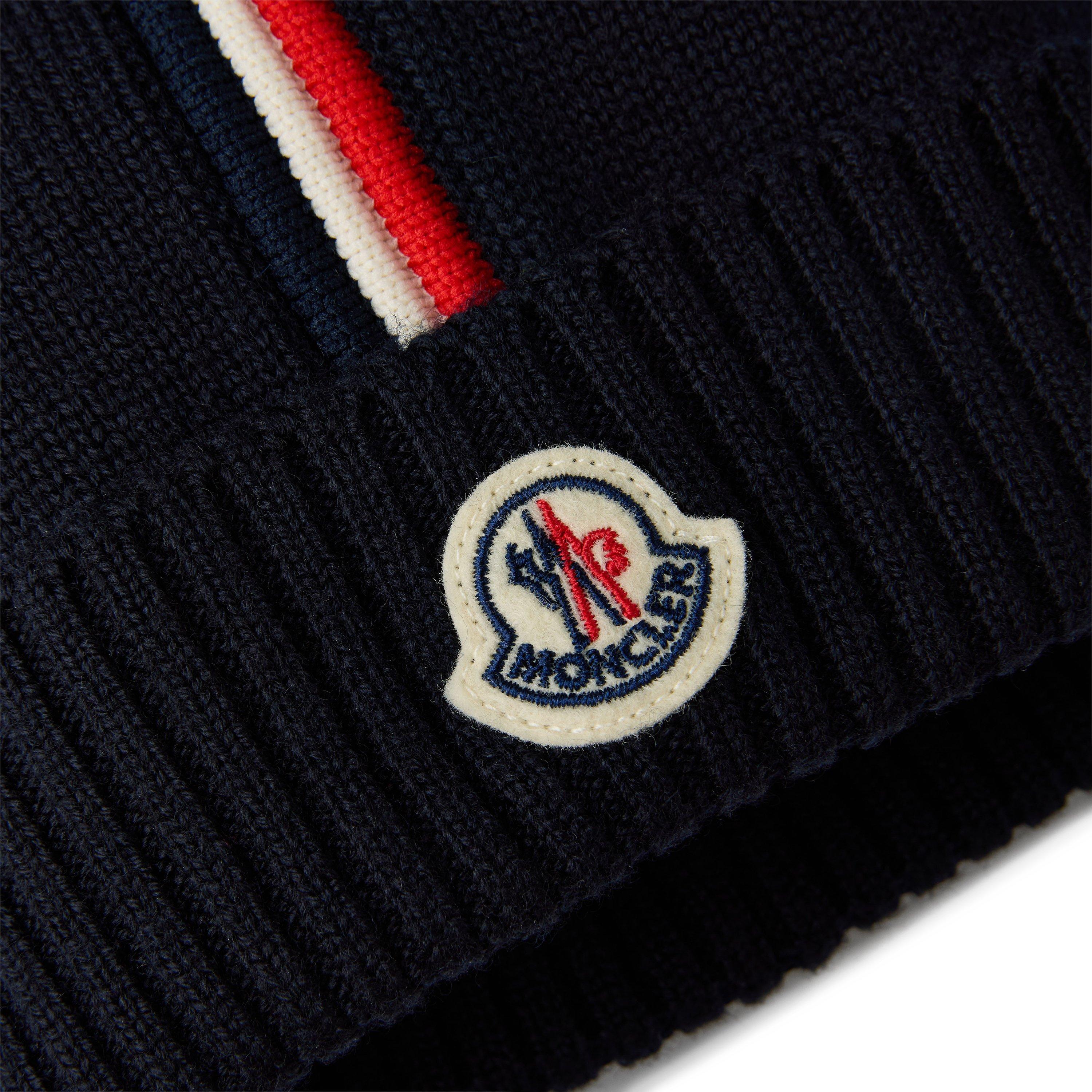 Navy 742 - Moncler - Kids' Stripe Beanies - 3