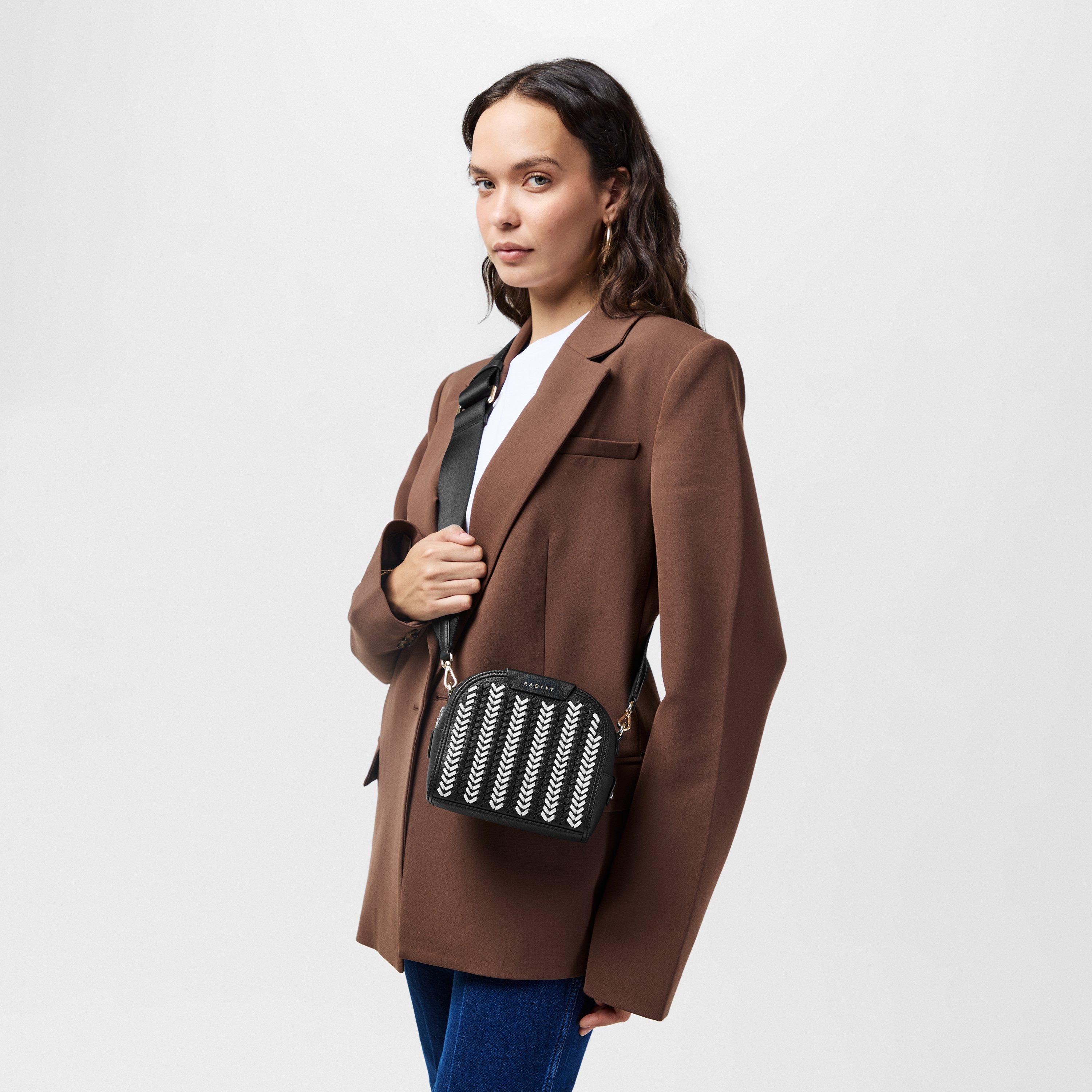 BLACK - Radley - Arden Crescent Craft Crossbody Bag - 3