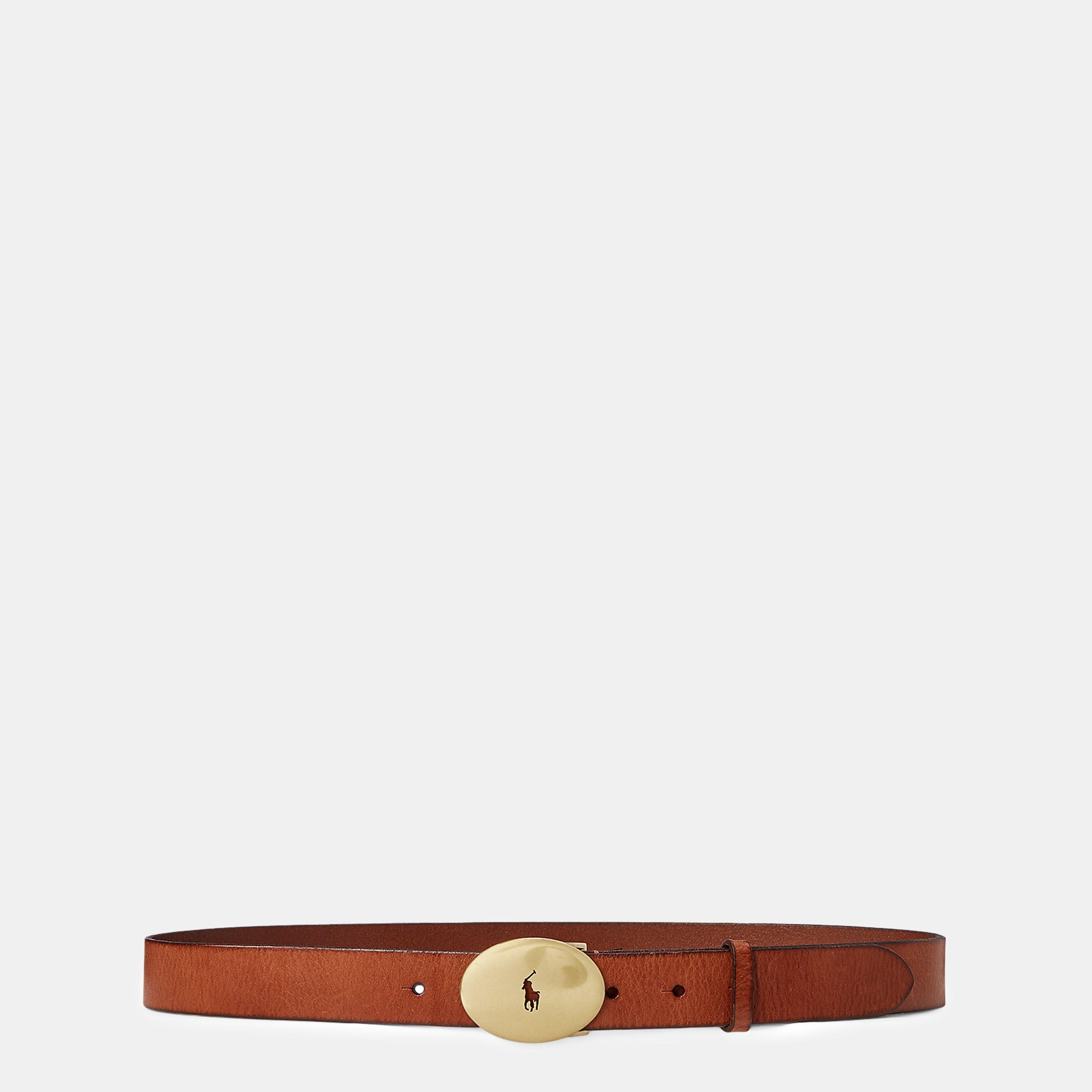 Cuoio - Polo Ralph Lauren - Id Oval-Buckle Vachetta Belt - 1