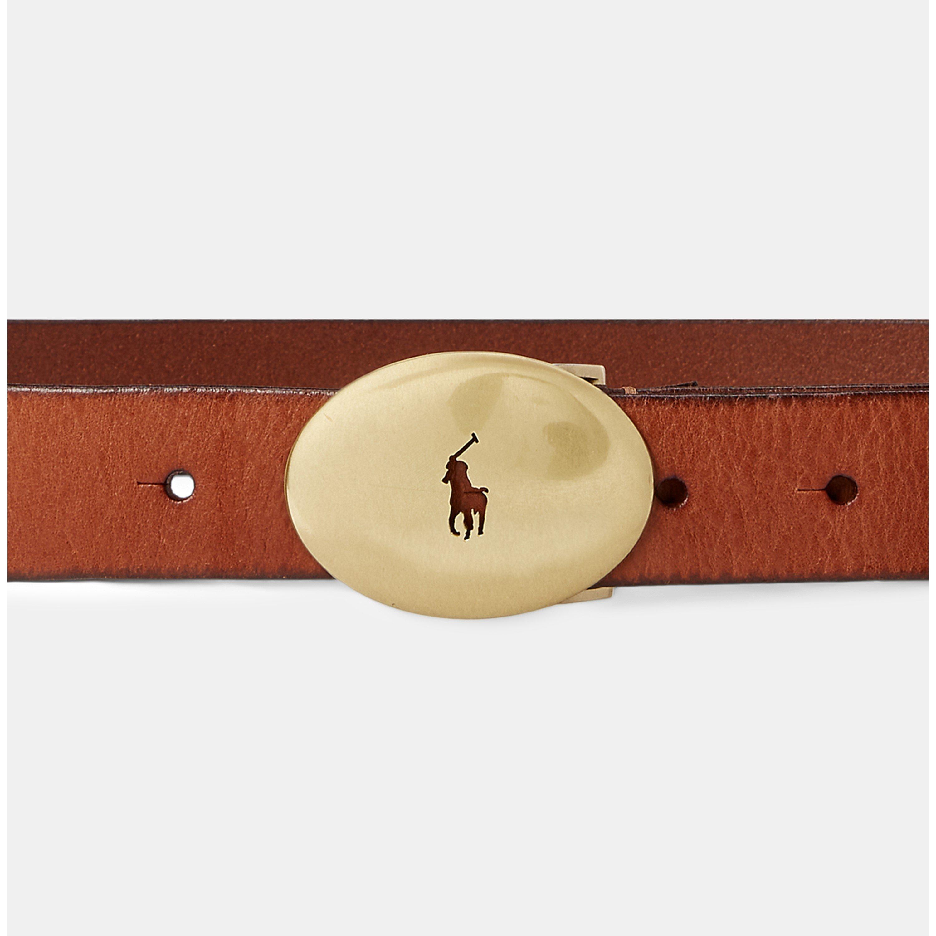 Cuoio - Polo Ralph Lauren - Id Oval-Buckle Vachetta Belt - 3