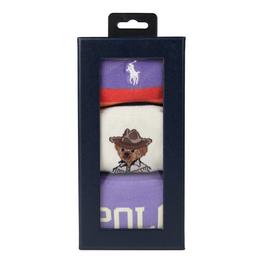 Polo Ralph Lauren Western Bear Socks Box Of 3