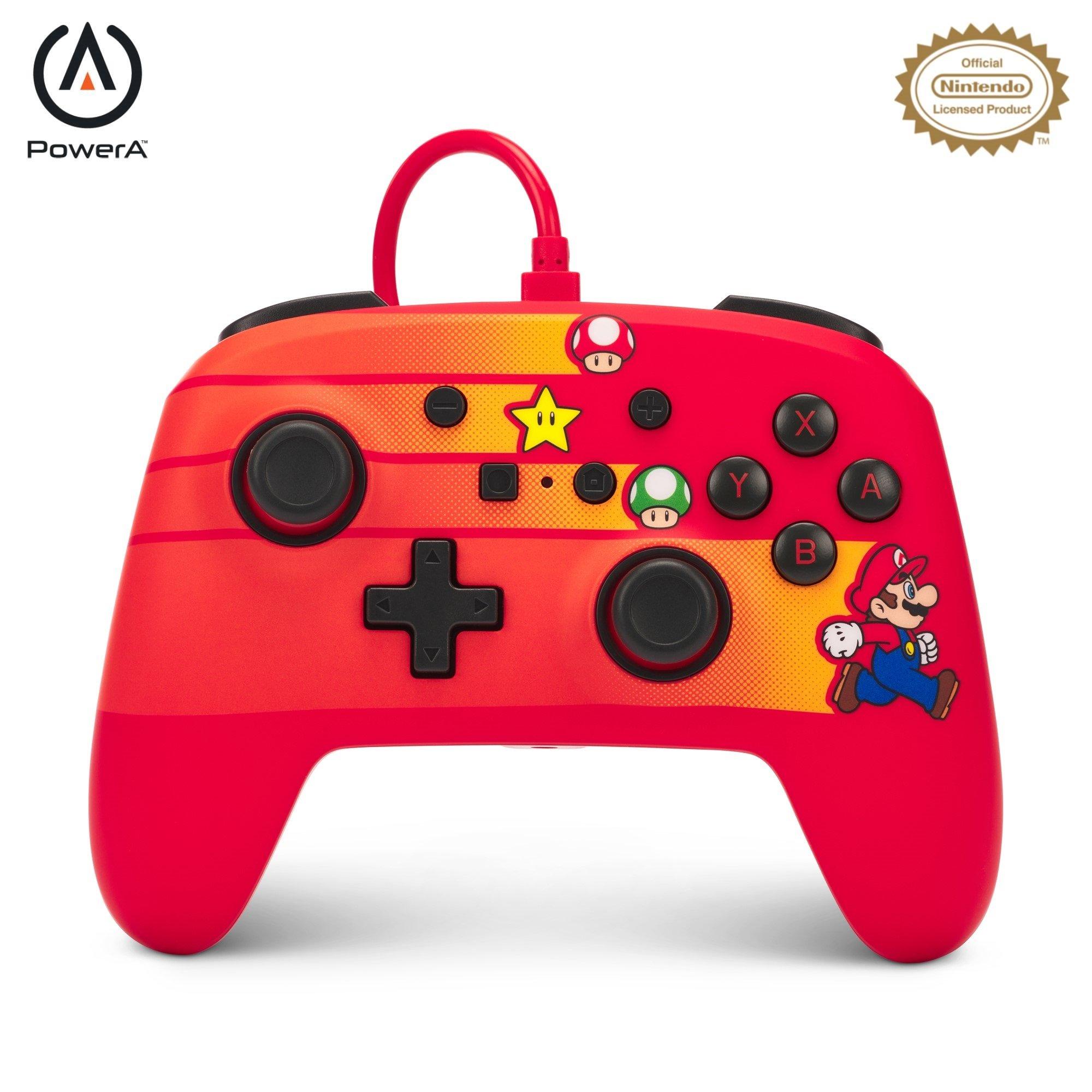 Powera  Enhanced Wired Controller For Nintendo Switch - Speedster Mario