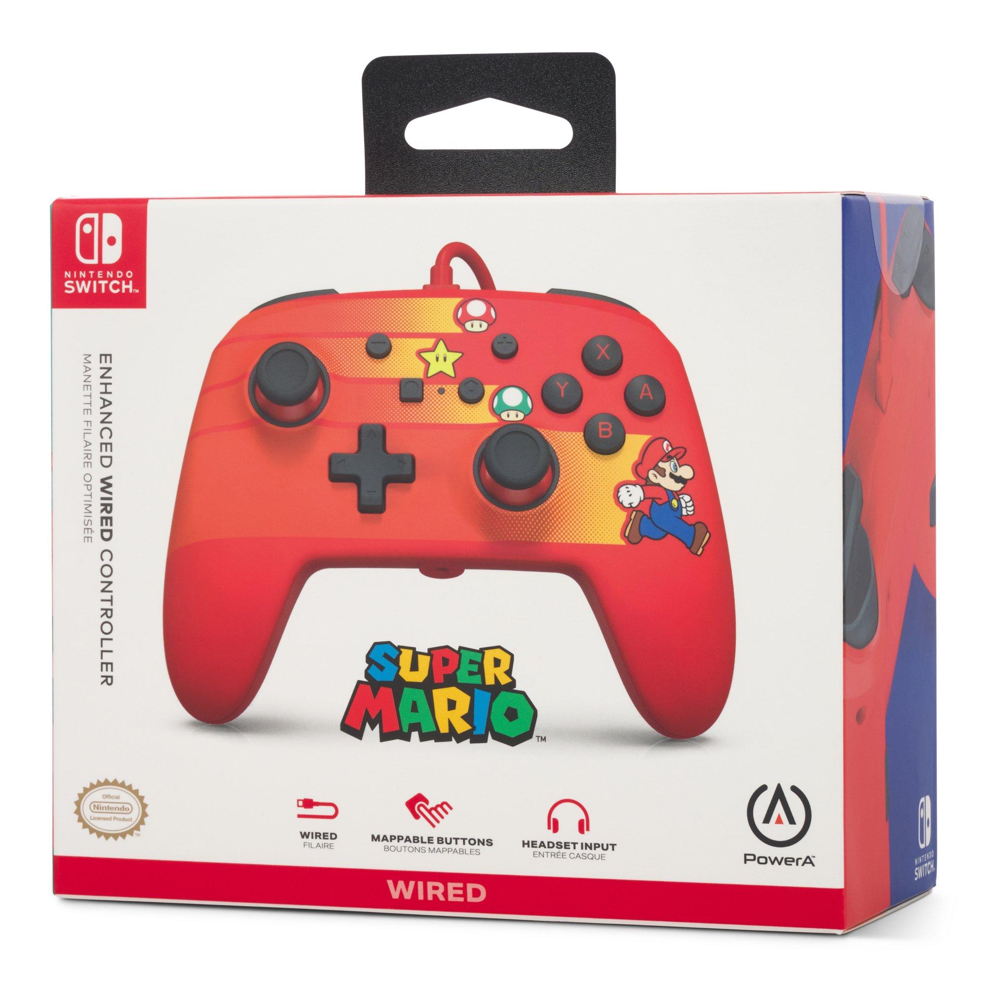 Velocista Mario - PowerA - Enhanced Wired Controller for Nintendo Switch - Speedster Mario - 11