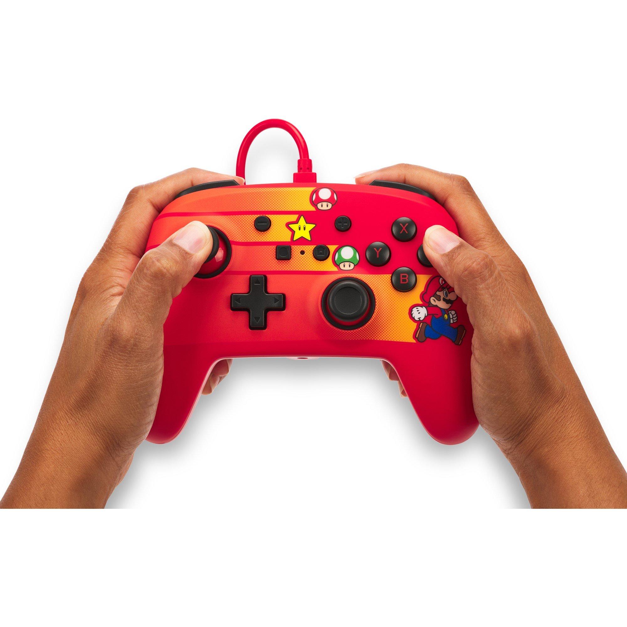 Velocista Mario - PowerA - Enhanced Wired Controller for Nintendo Switch - Speedster Mario - 3