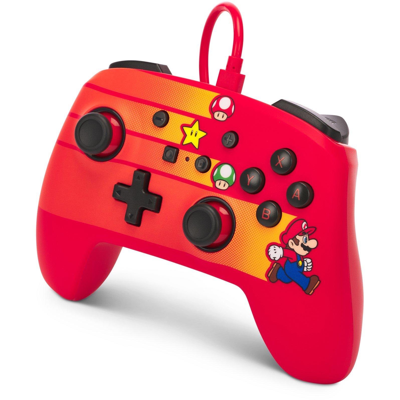 Velocista Mario - PowerA - Enhanced Wired Controller for Nintendo Switch - Speedster Mario - 4